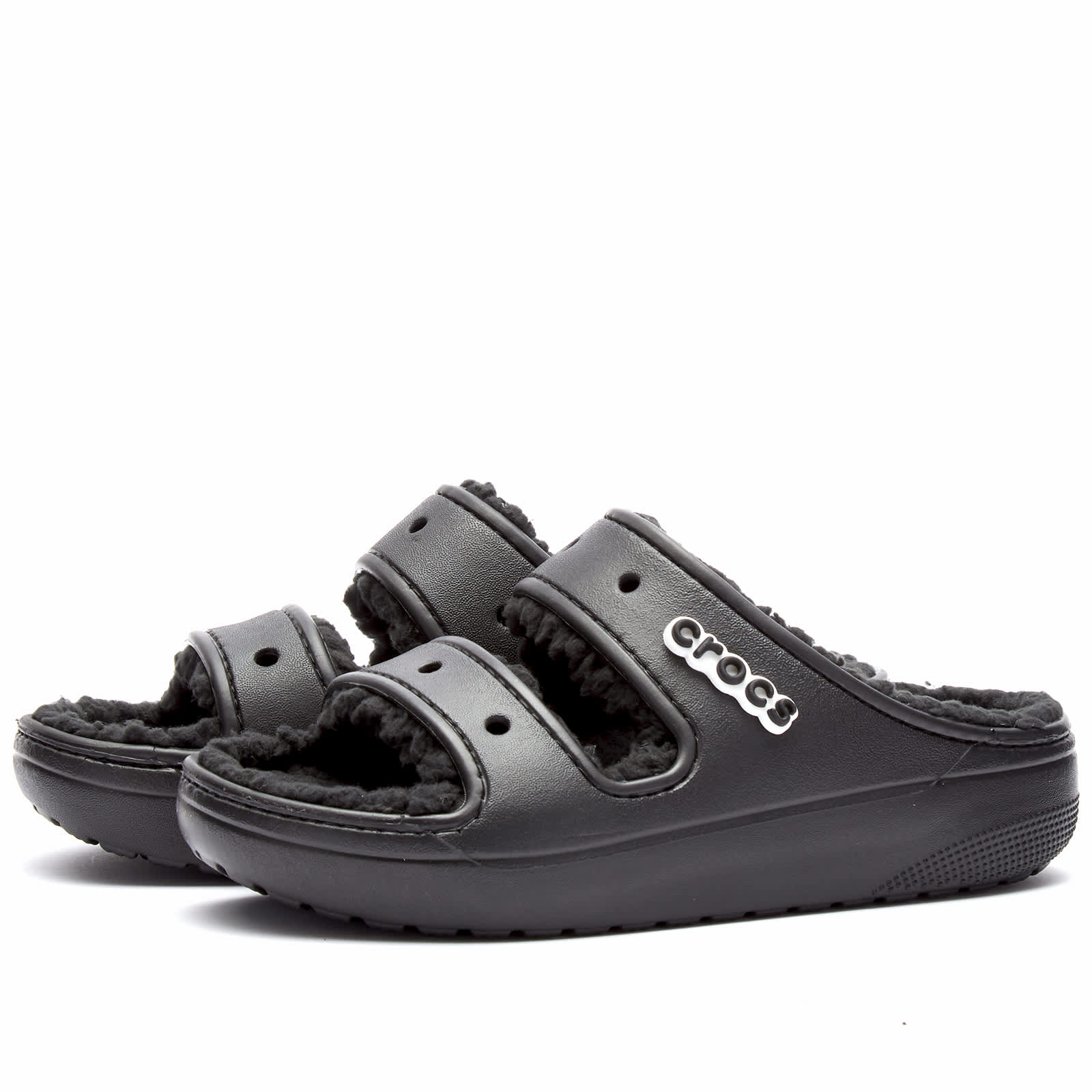 Crocs Classic Cozzzy Sandal - Black & Black