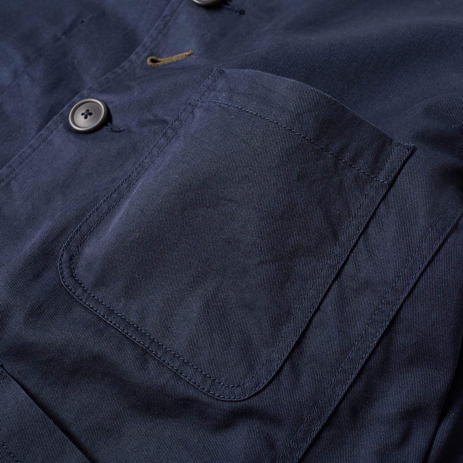 Universal Works Bakers Jacket Navy Twill END.