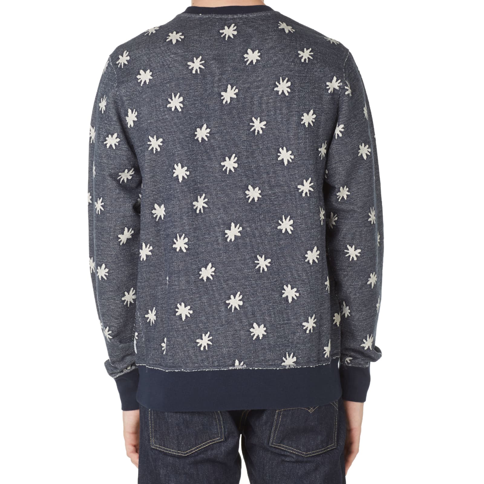 Paul Smith Flower Jacquard Sweater Navy END.