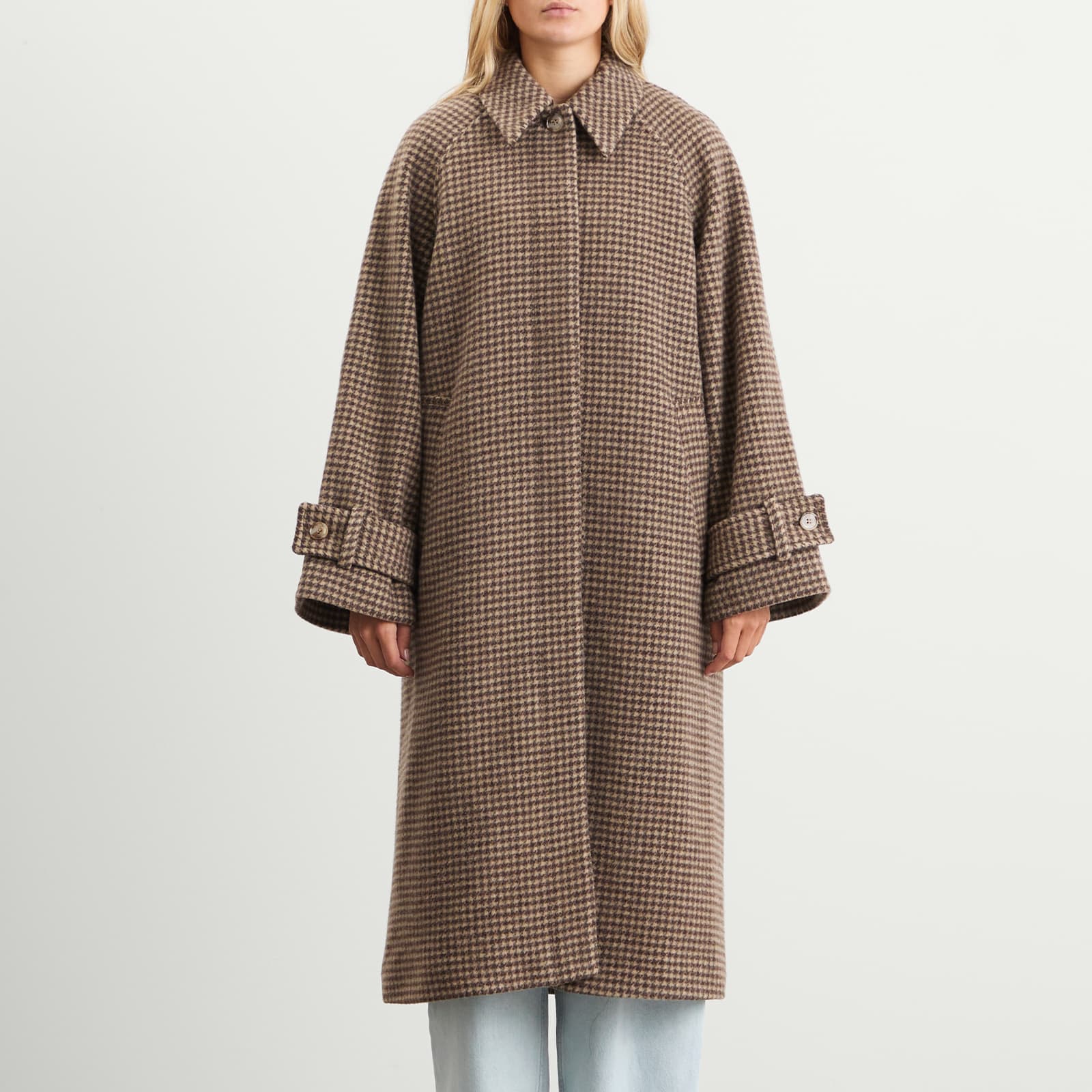 Samsøe Samsøe Alma Check Wool Coat