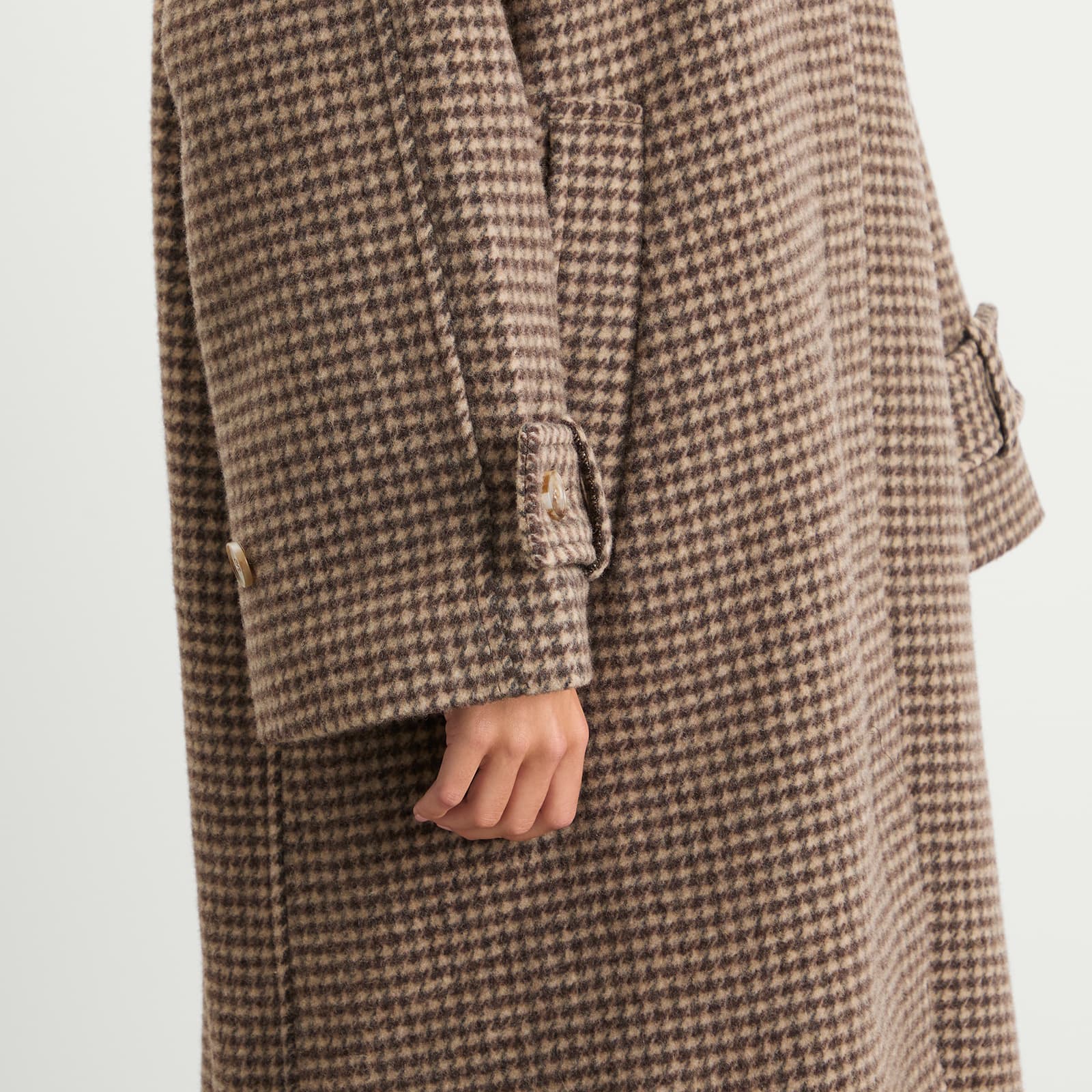 Samsøe Samsøe Alma Check Wool Coat