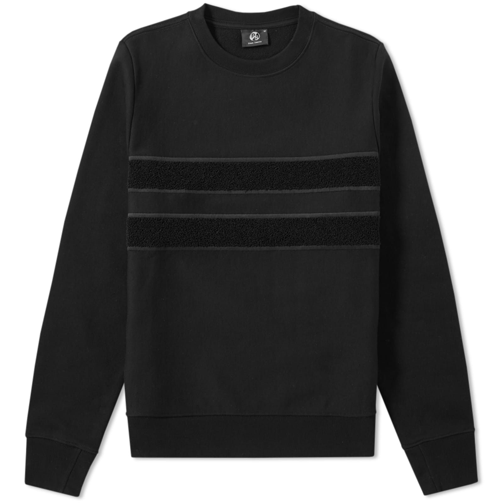 Paul Smith Loopback Tape Crew Sweat - Black