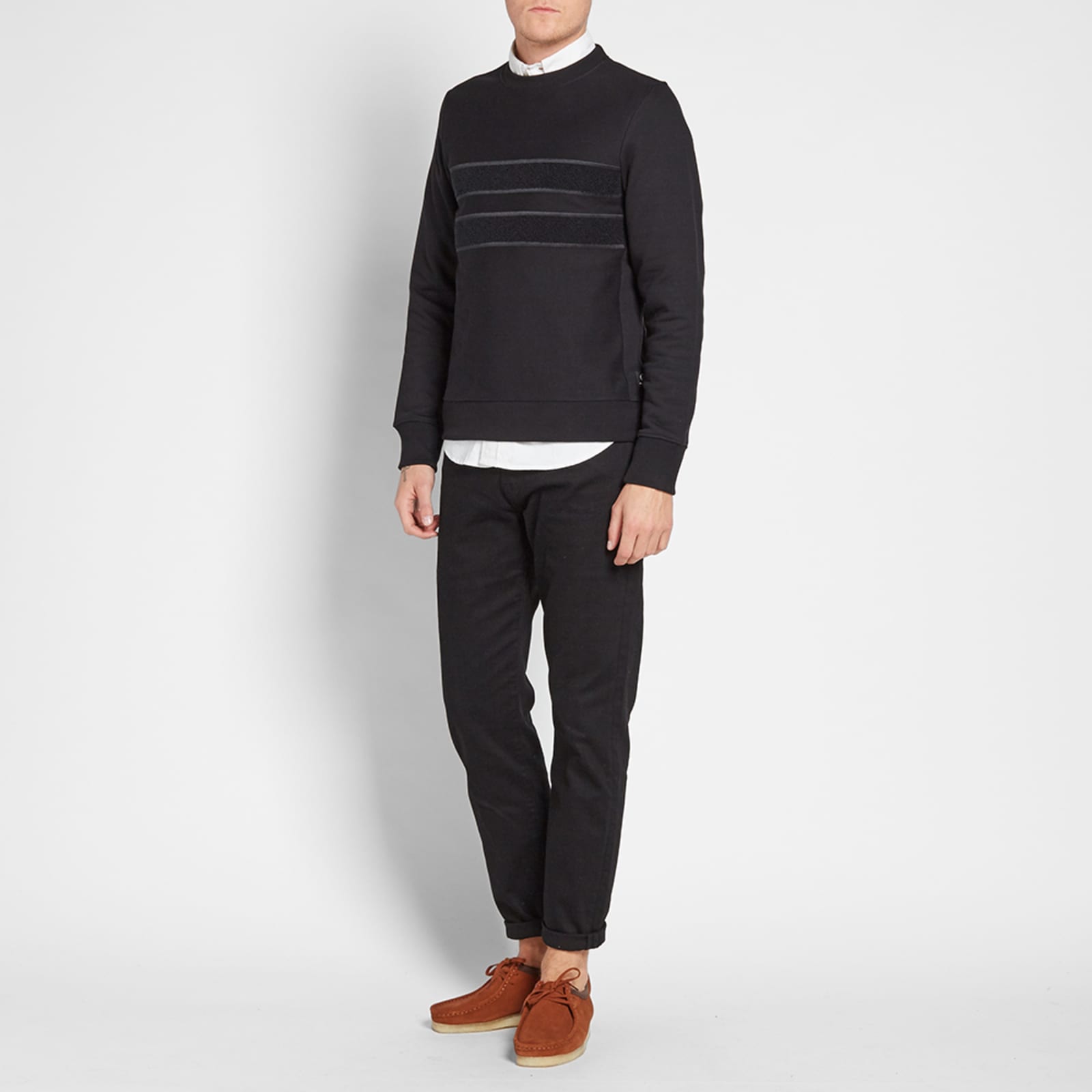 Paul Smith Loopback Tape Crew Sweat - Black