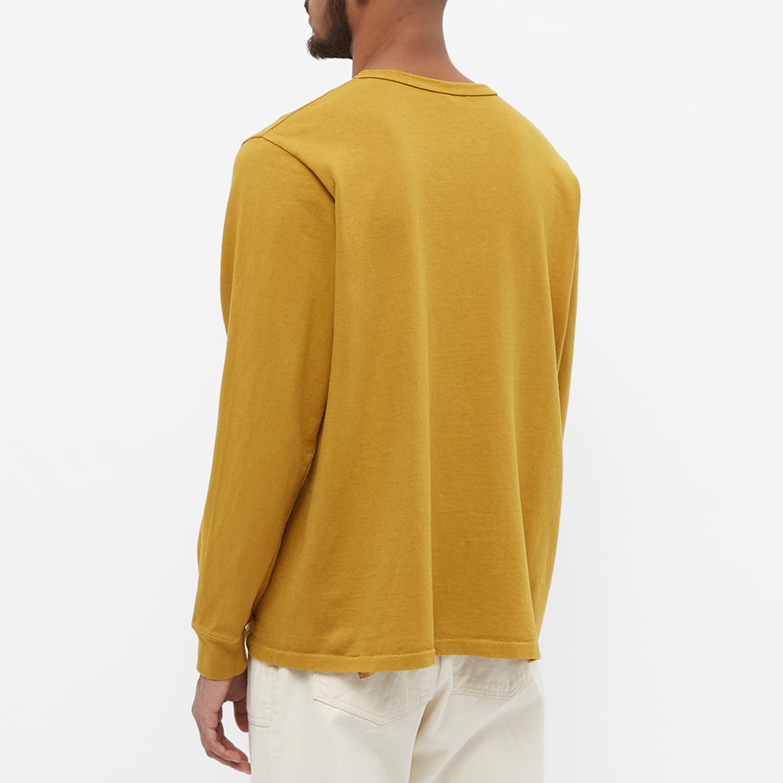 Velva Sheen Long Sleeve Heavyweight Pocket TShirt Mustard END.