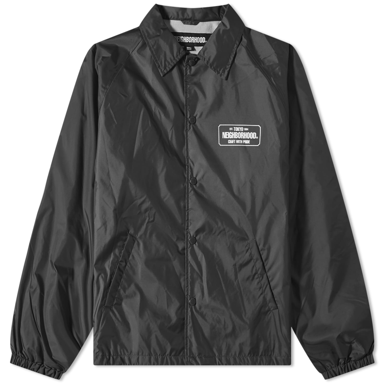 Neighborhood Windbreaker Logo Jacket Black END. (US)