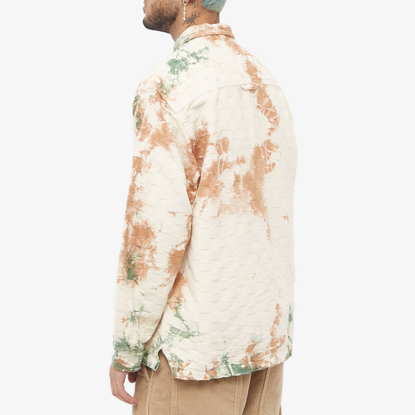 General Admission Half Zip Shirt Natural Tie Dye END.