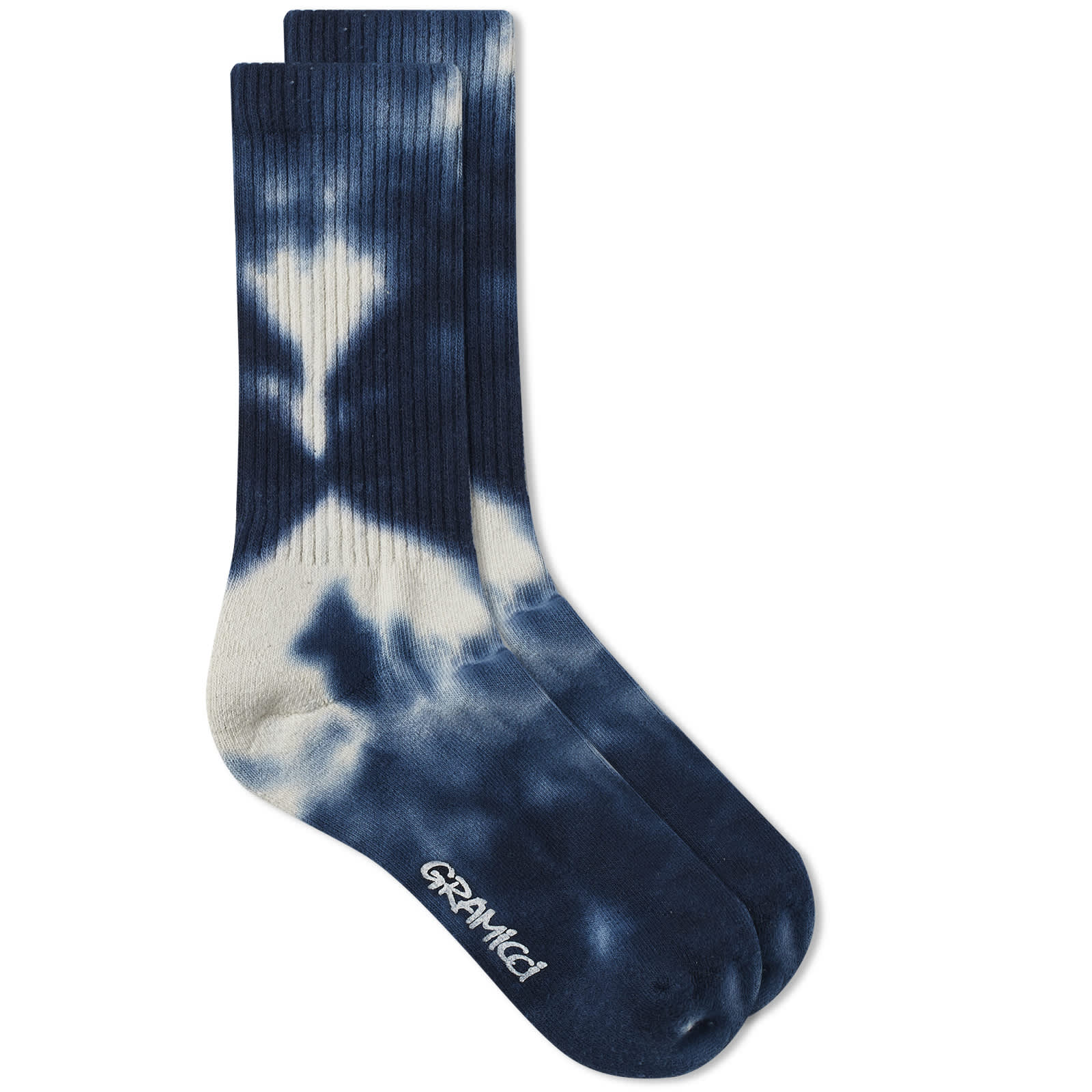 Gramicci Tie Dye Crew Socks Blue & White END. (GB)