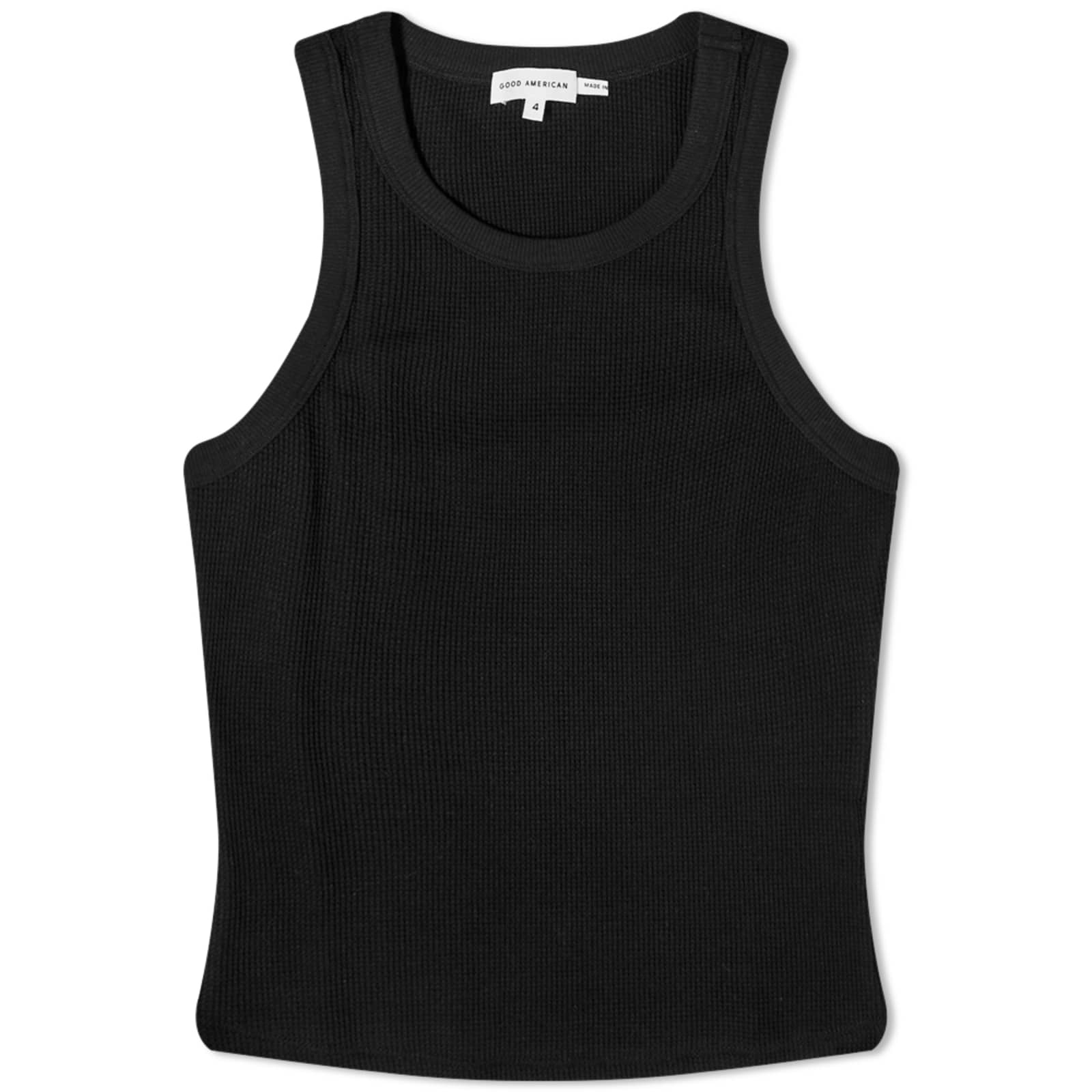 Good American Thermal Tank Top Black END.