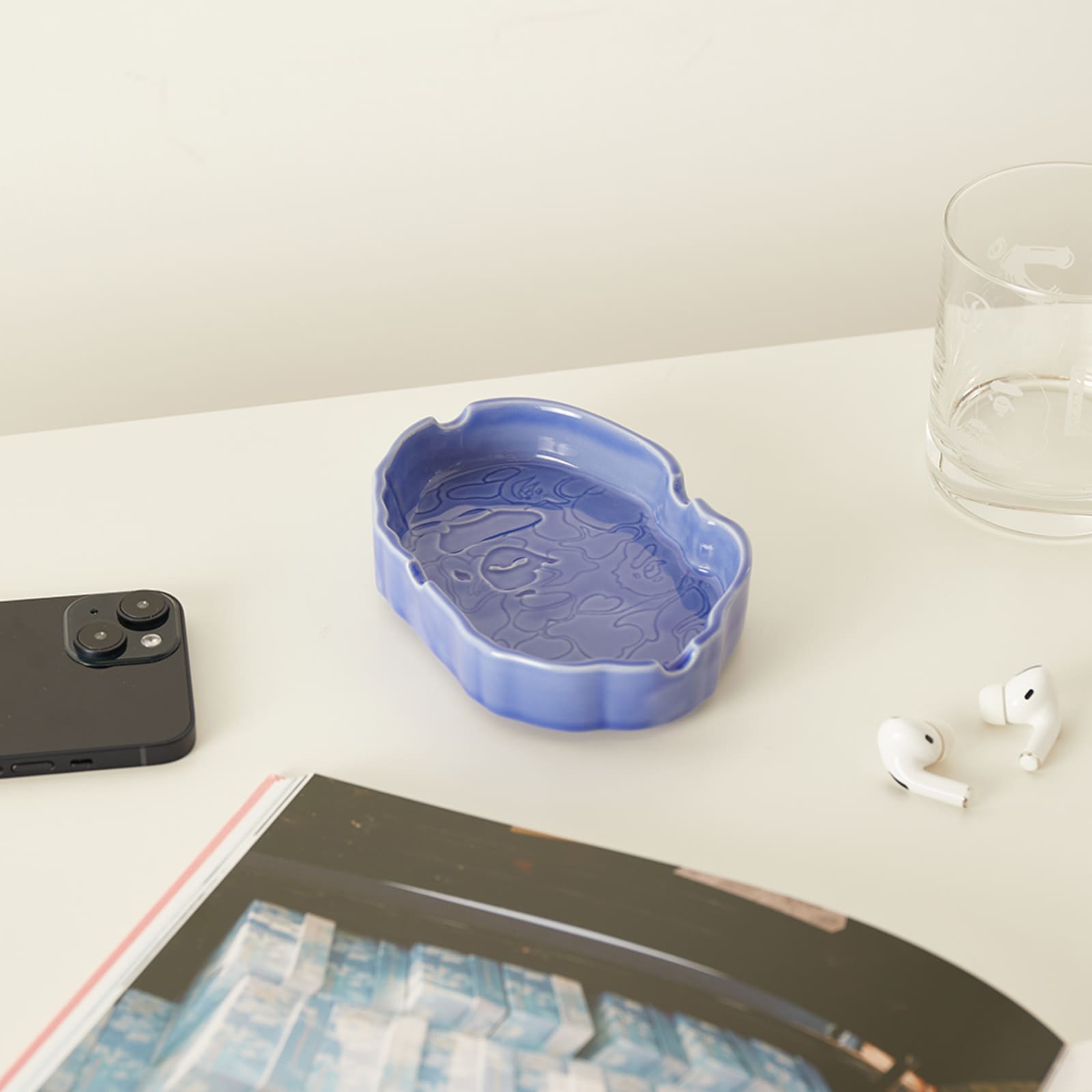 A Bathing Ape Ape Head Ashtray Blue END. (GB)