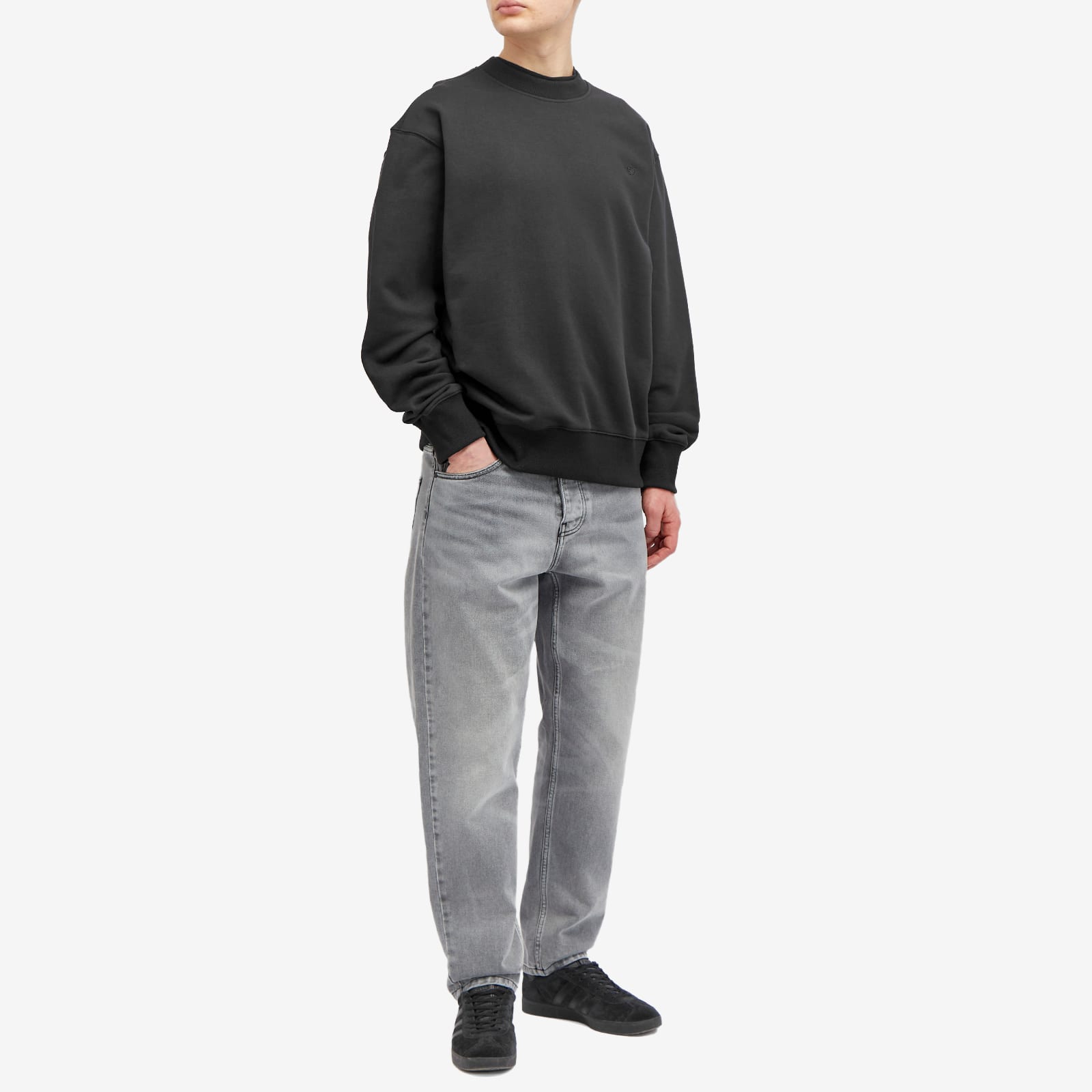 Adidas Premium Essentials Crew Black END US adidas-premium-essentials-crew-black-end-us