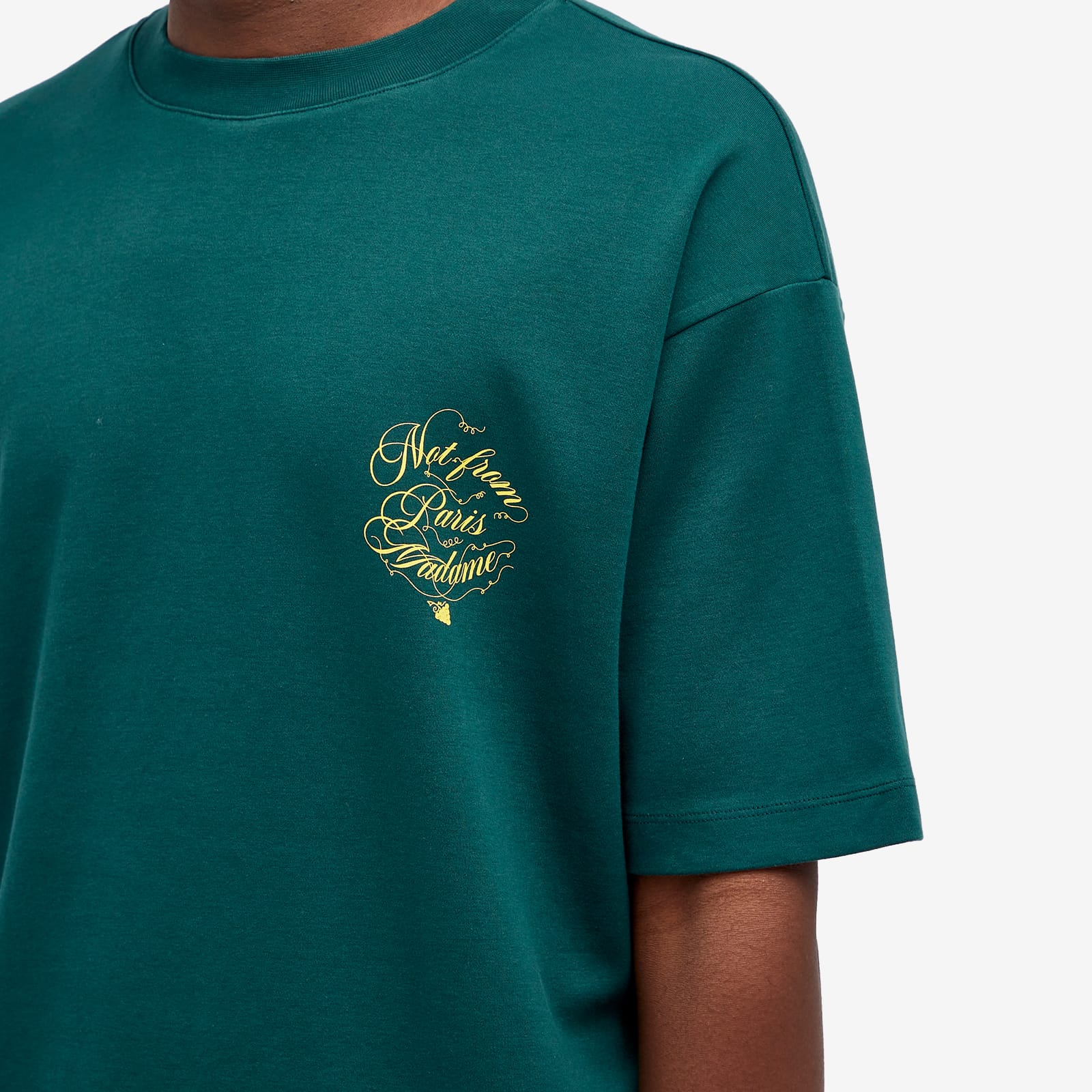Drôle de Monsieur Not From Paris Madame Caligraphy T-Shirt