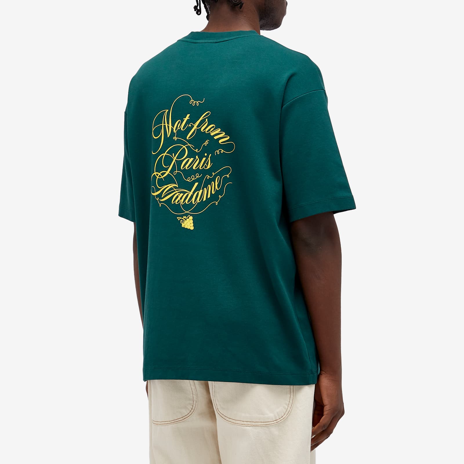 Drôle de Monsieur Not From Paris Madame Caligraphy T-Shirt