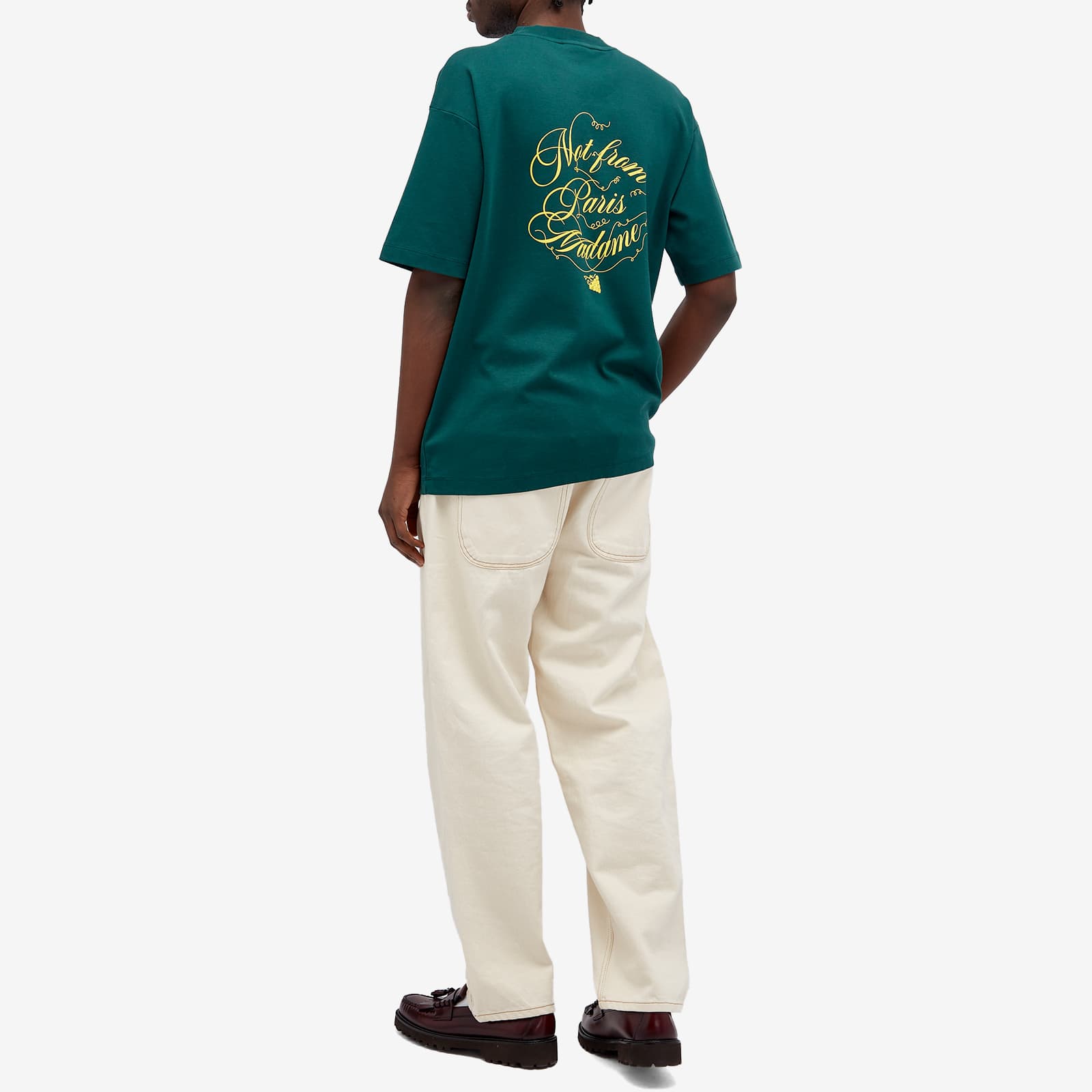 Drôle de Monsieur Not From Paris Madame Caligraphy T-Shirt