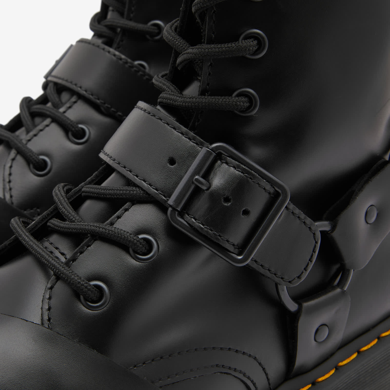 Dr. Martens Jadon Harness 8 Eye Boot - Black Paris