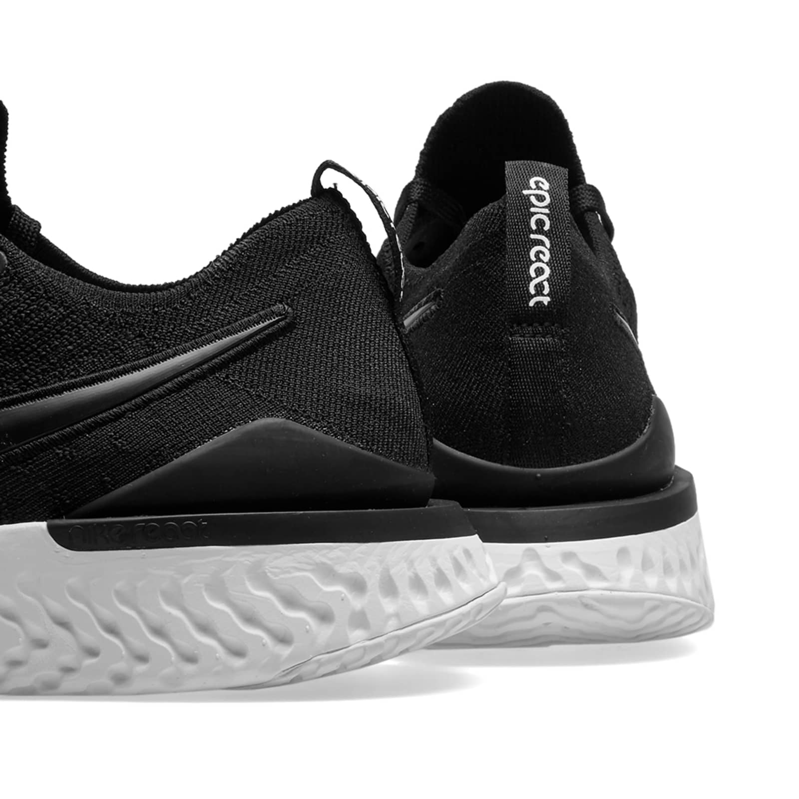 Nike Epic React Flyknit 2 Black & Gunsmoke END.