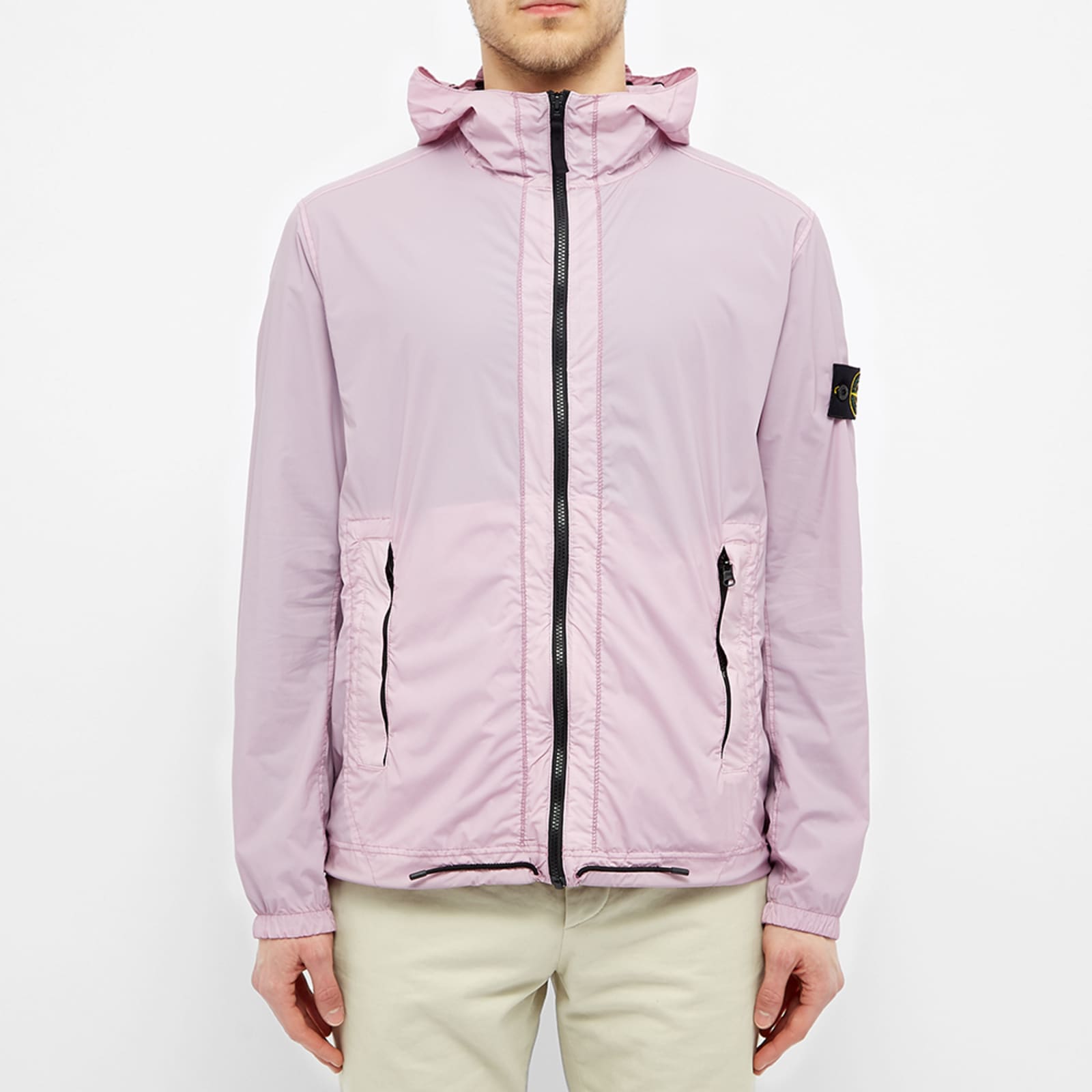 Stone Island Skin Touch Hooded Jacket Rose Quartz | END.