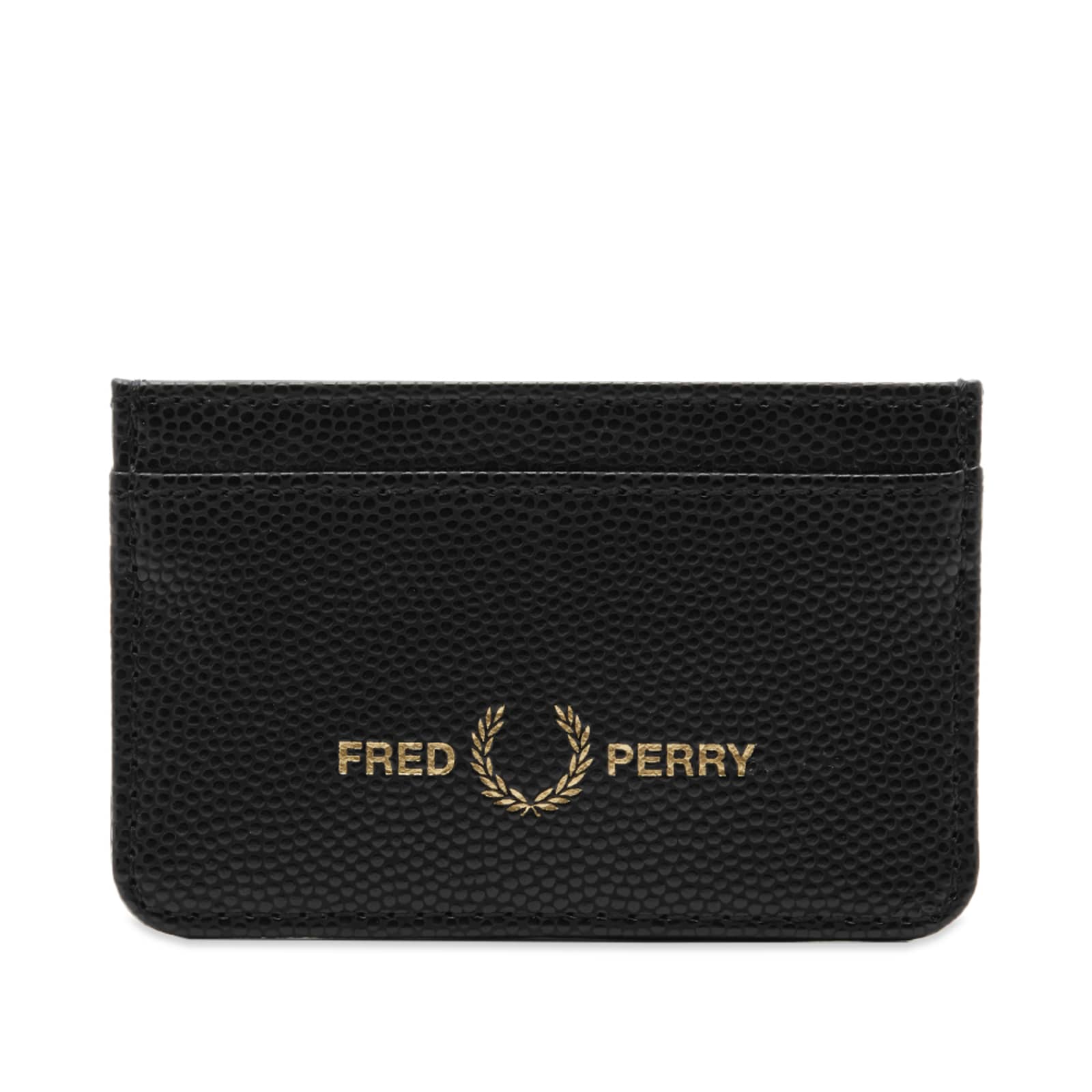 Fred Perry Scotch Grain Textured Cardholder Black | END. (HK)
