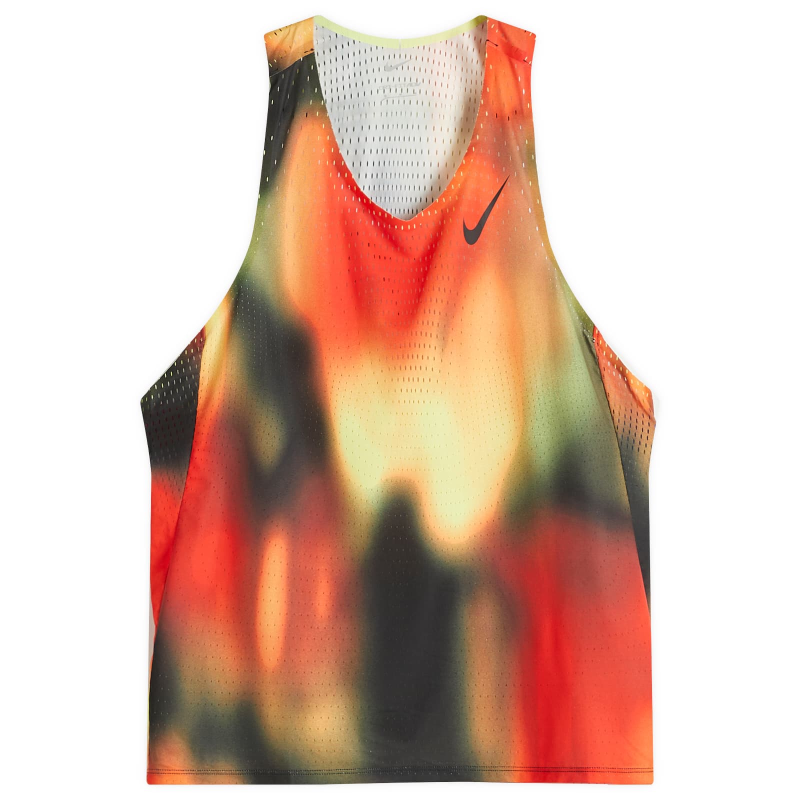 Nike Aeroswift Entry Tank Top - Lemon, Crimson & Black