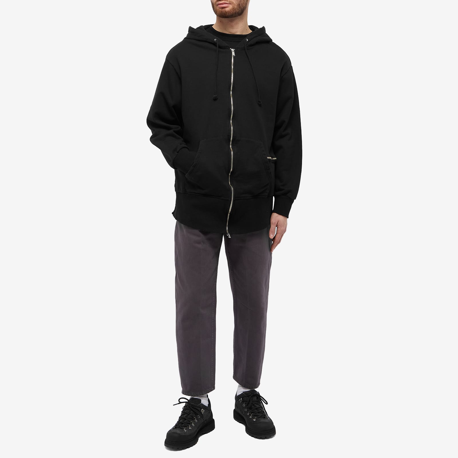 Undercoverism Zip Through Hoodie Black END undercoverism-zip-through-hoodie-black-end