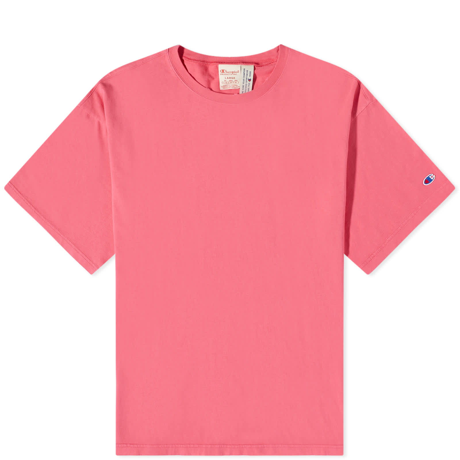 Champion Reverse Weave Acid Washed T-Shirt Pink | END.
