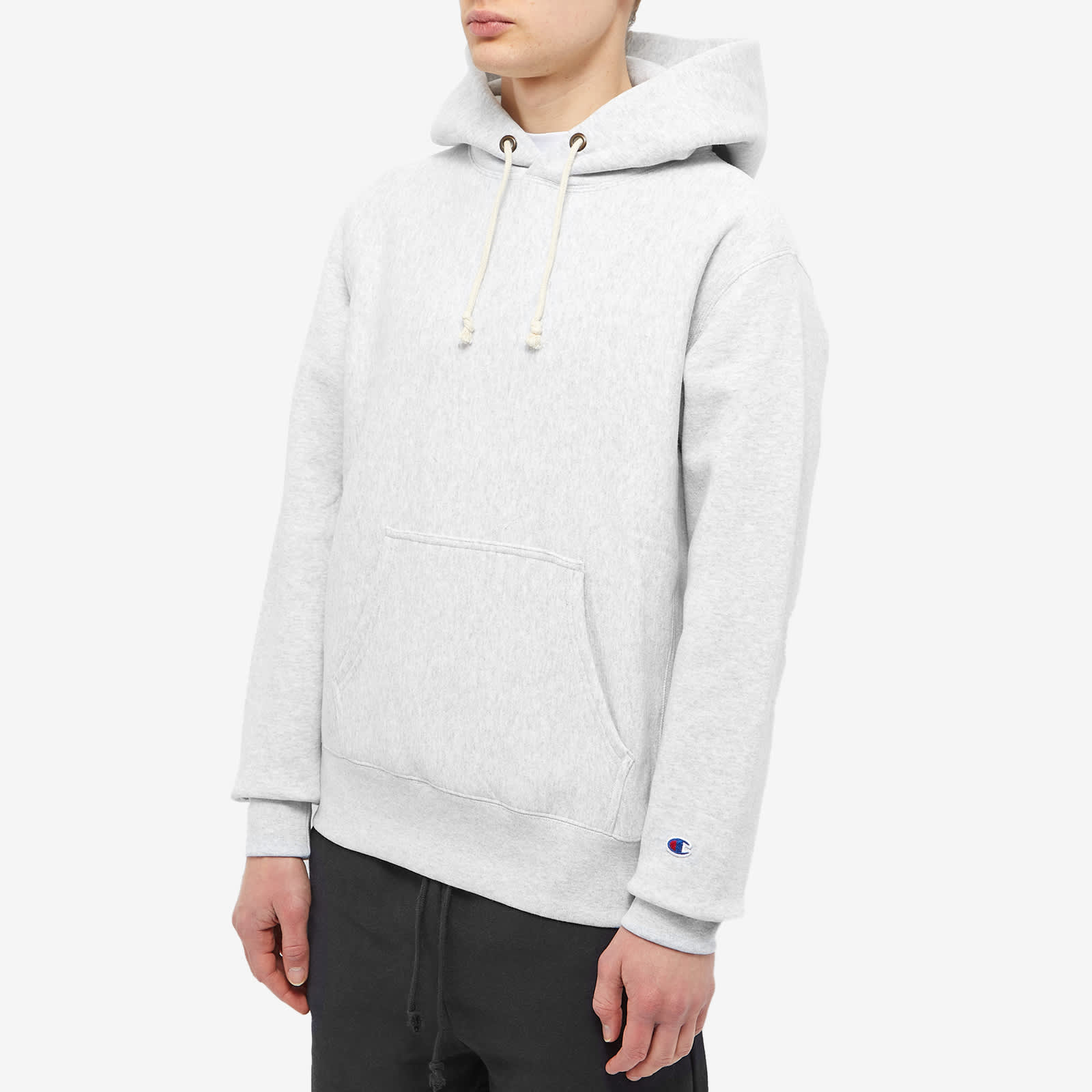 Champion weave hoodie grey clearance