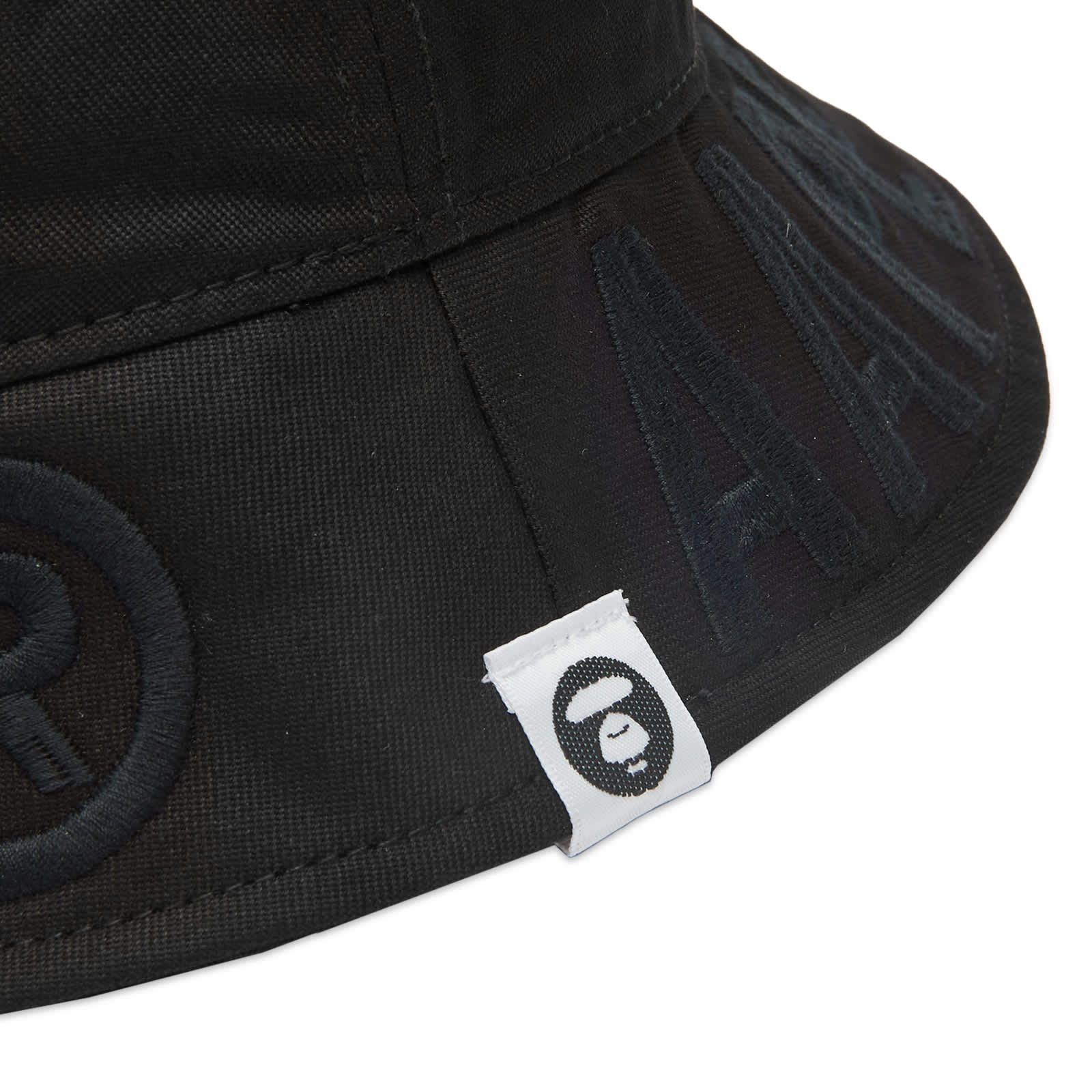 AAPE Twill Denim Bucket Hat Black END.
