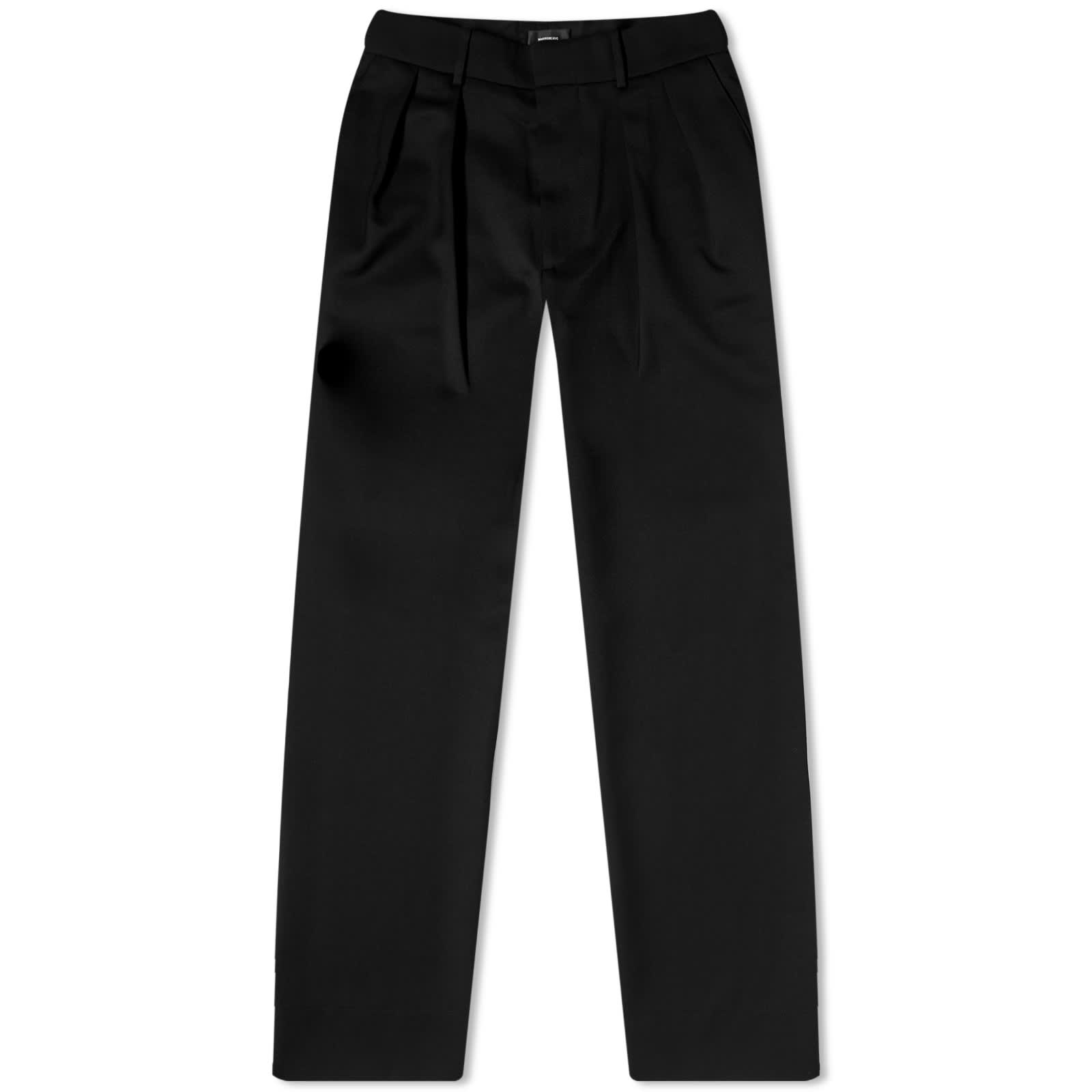 WARDROBE.NYC Low Rise Wide Leg Trousers - Black