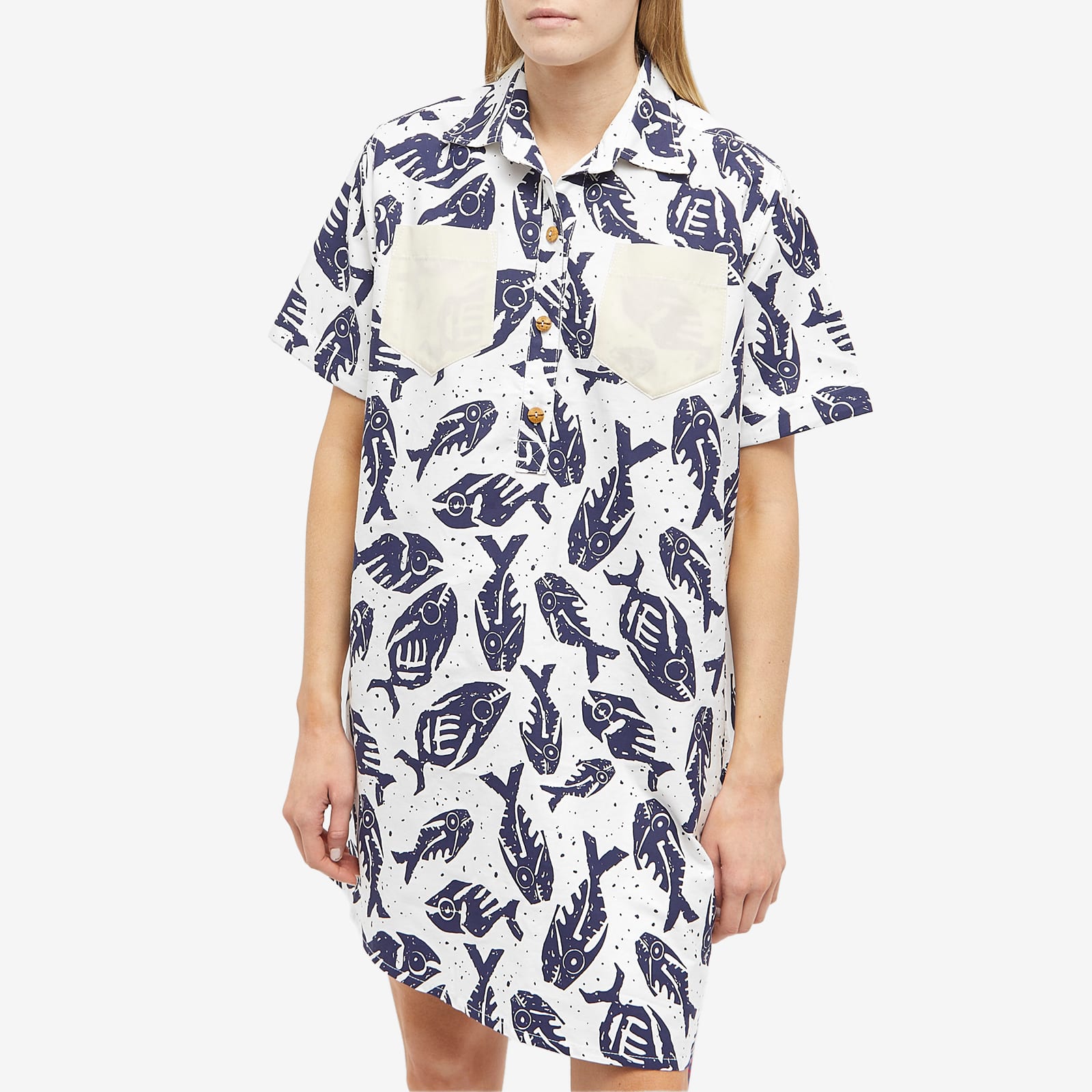 W'menswear Training Dress Navy & White END.