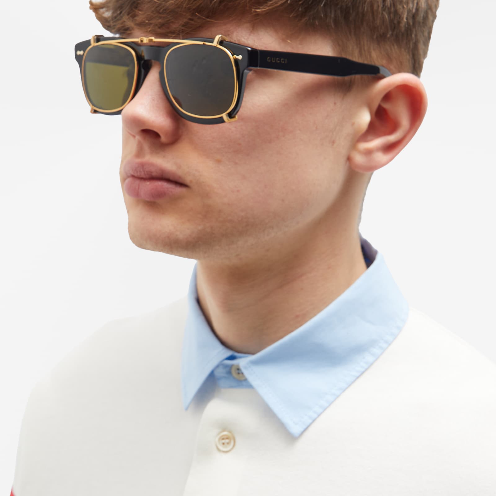 clip on sunglasses gucci