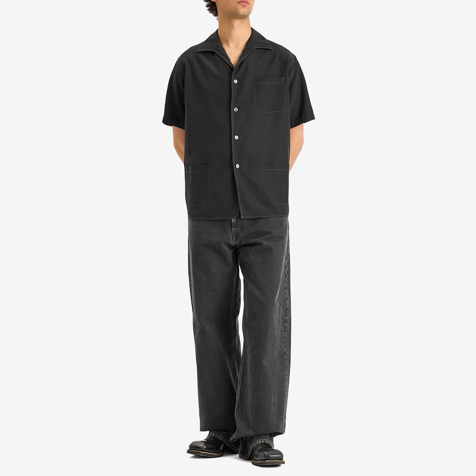Maison Margiela Short Sleeve Shirt - Black