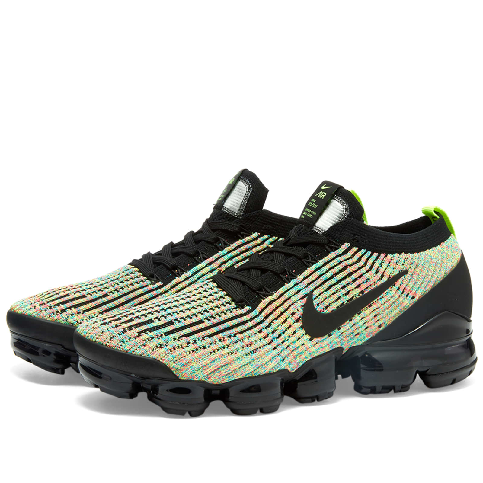 Nike Air Vapormax Flyknit 3 W - Black, Volt & Blue Lagoon