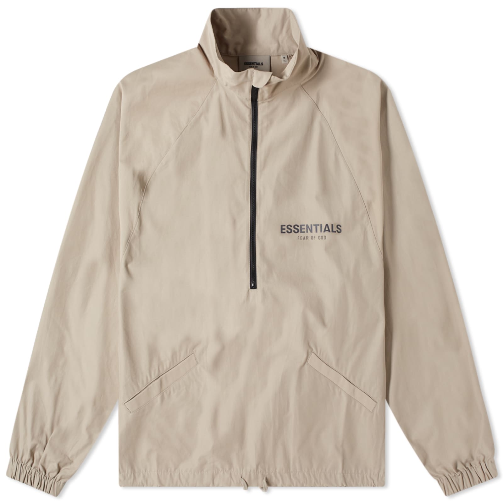 Fear of God ESSENTIALS Half Zip Track Jacket - Goat