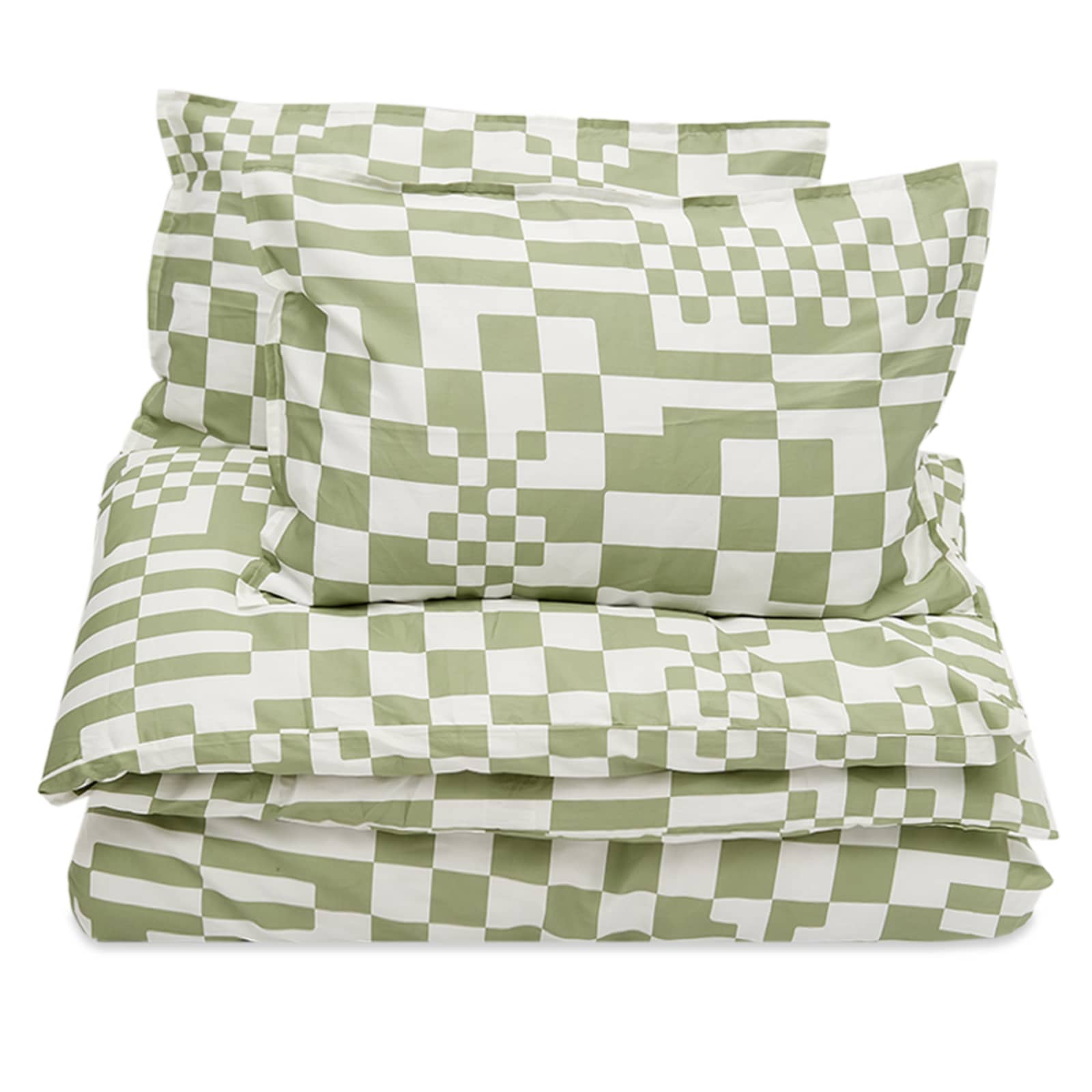 Dusen Dusen King Duvet Set - Sage