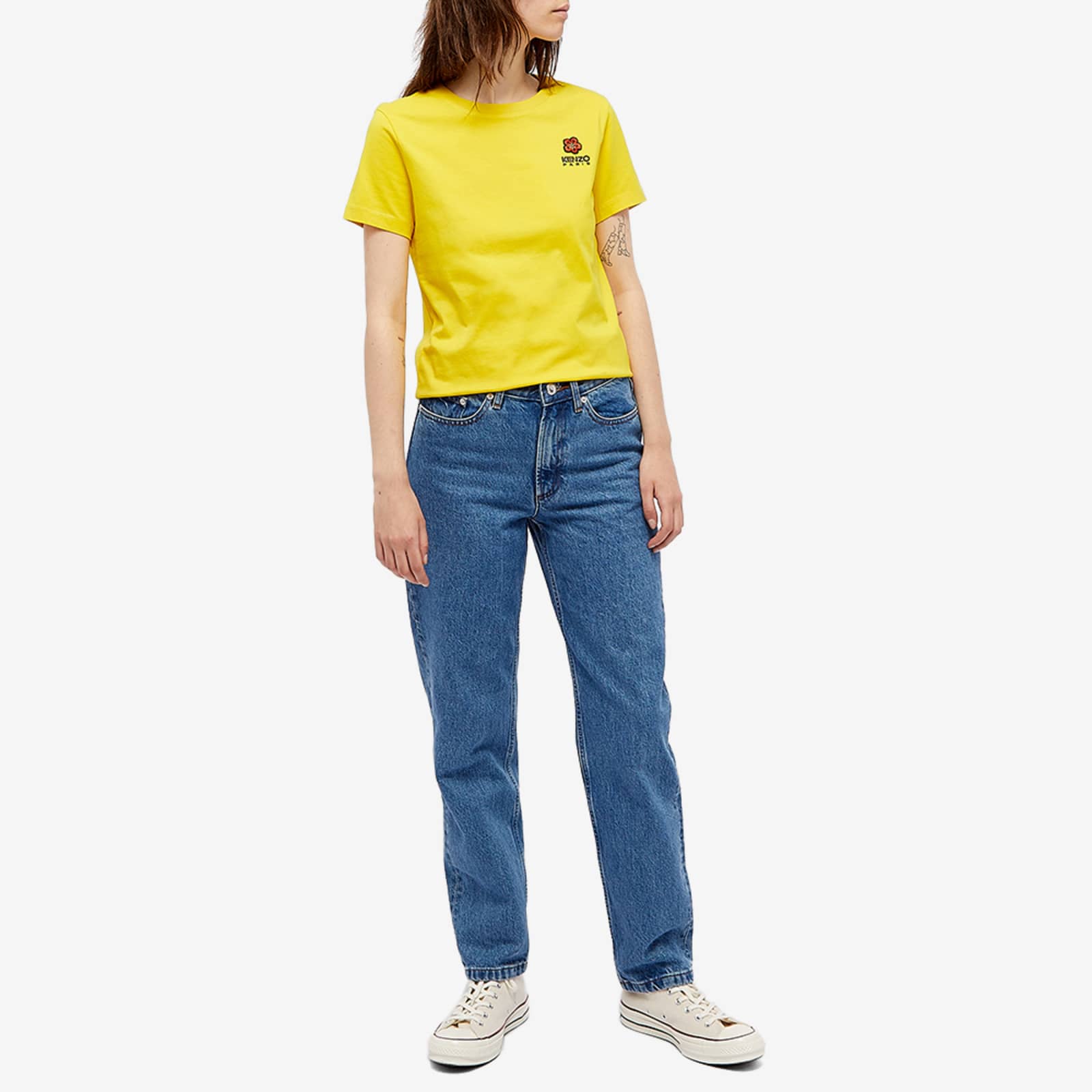 Kenzo Crest Logo Classic TShirt Golden Yellow END. (HK)