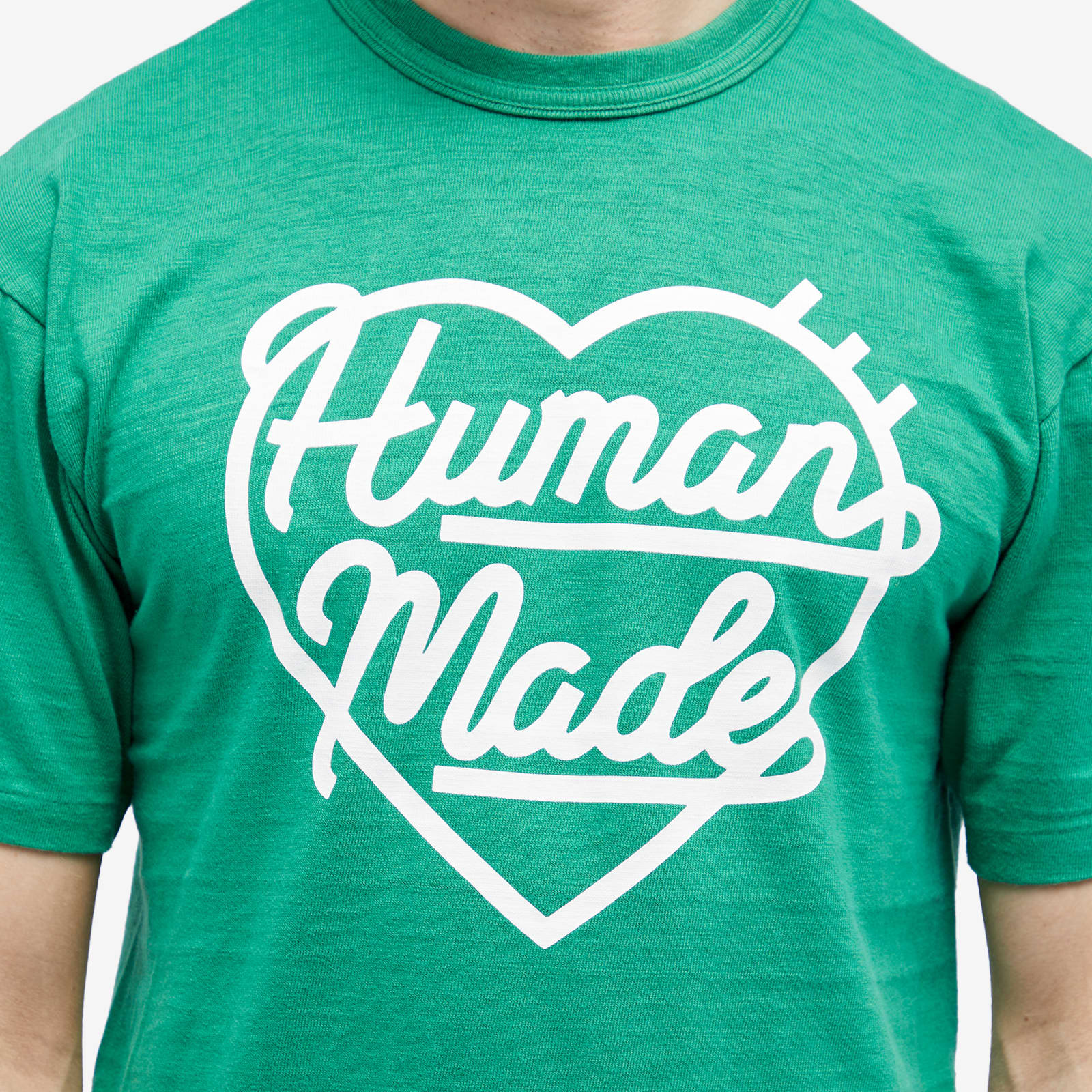 Human Made Heart Slub T-Shirt - Green