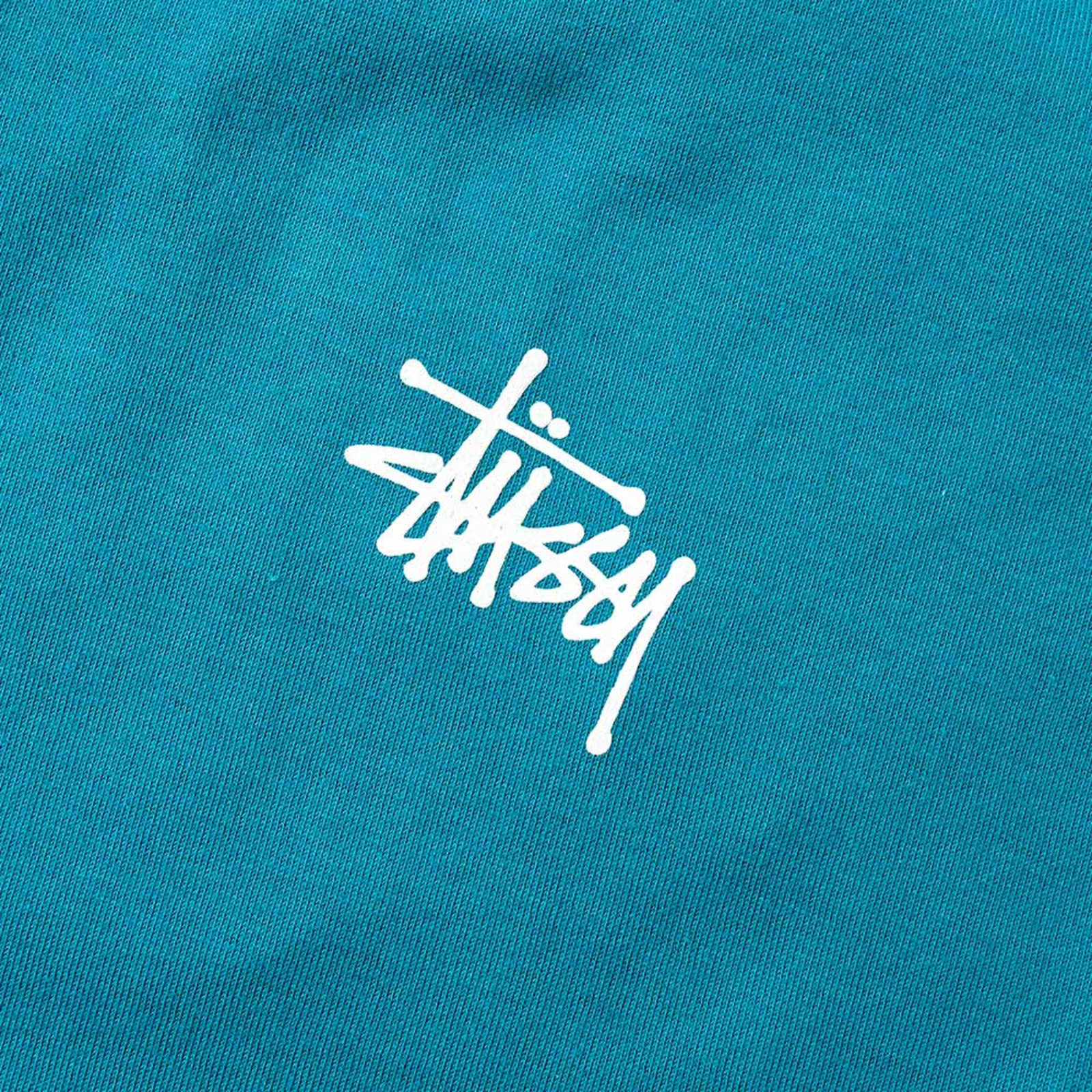 Stussy Basic Stussy Tee - Dark Teal & White