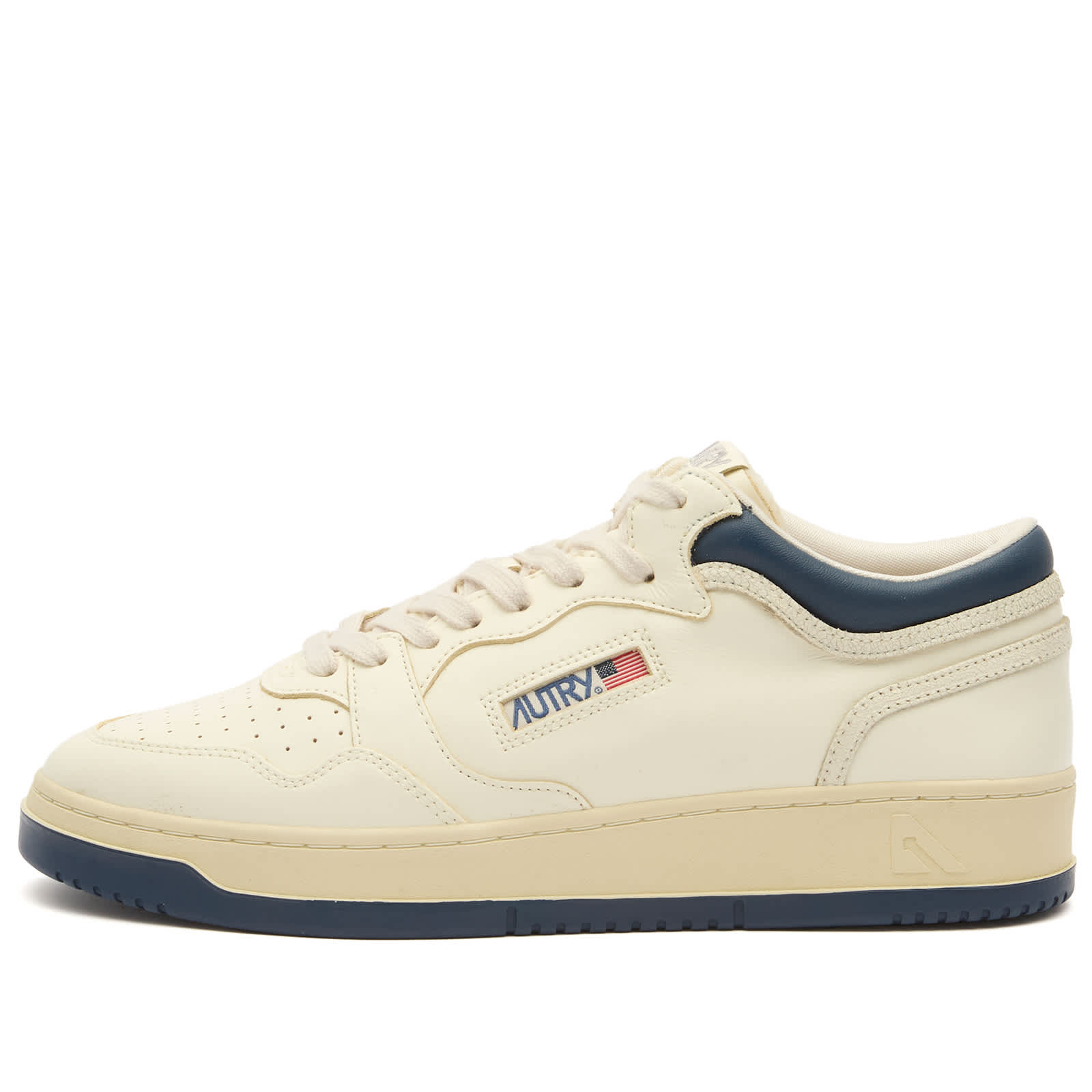 Autry Med-Way Mid Leather Sneaker - Enblue/Marsh