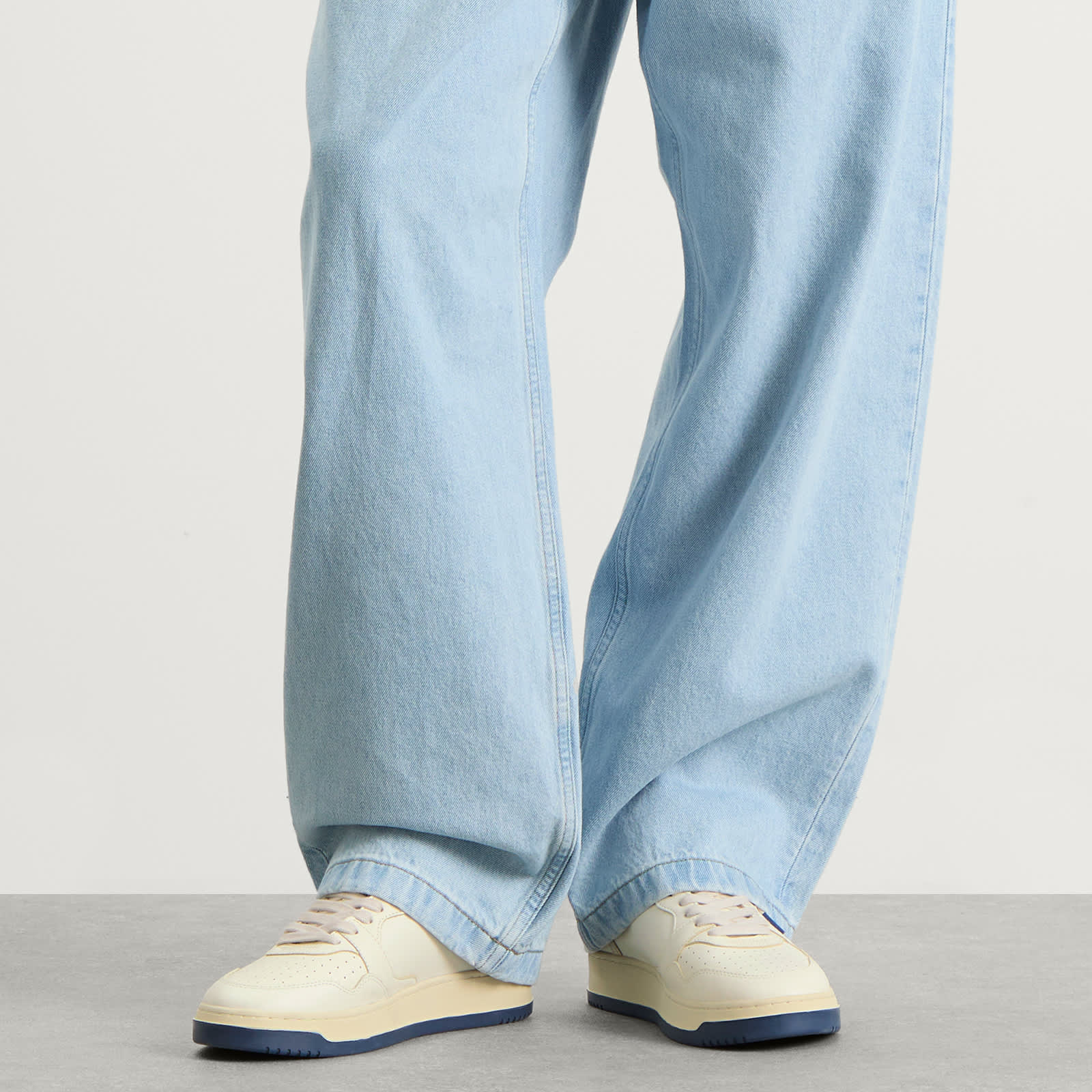 Autry Med-Way Mid Leather Sneaker - Enblue/Marsh