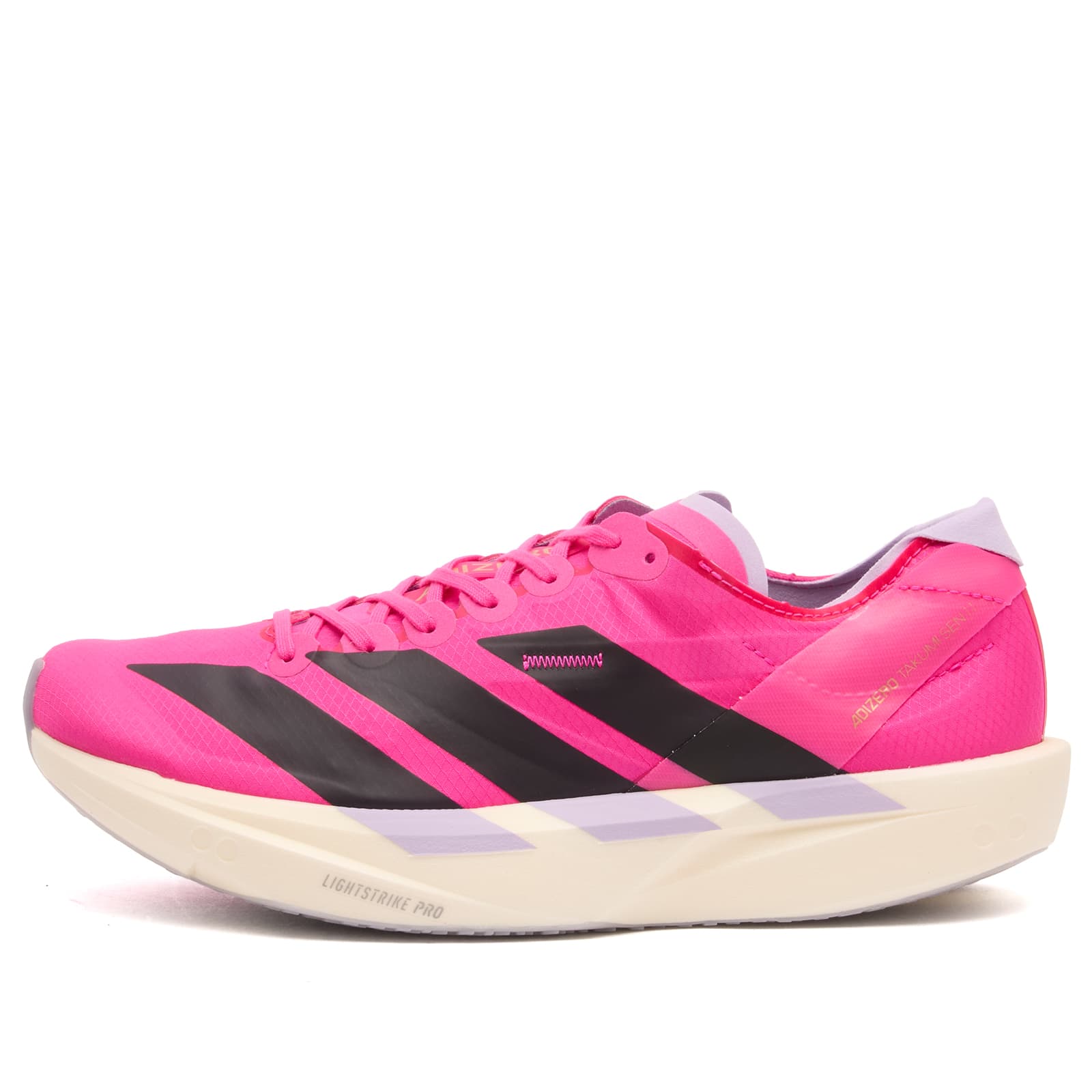 Adidas Adizero Takumi Sen 11 Sneaker - Shock Pink, Aurora Black & Powder Plum