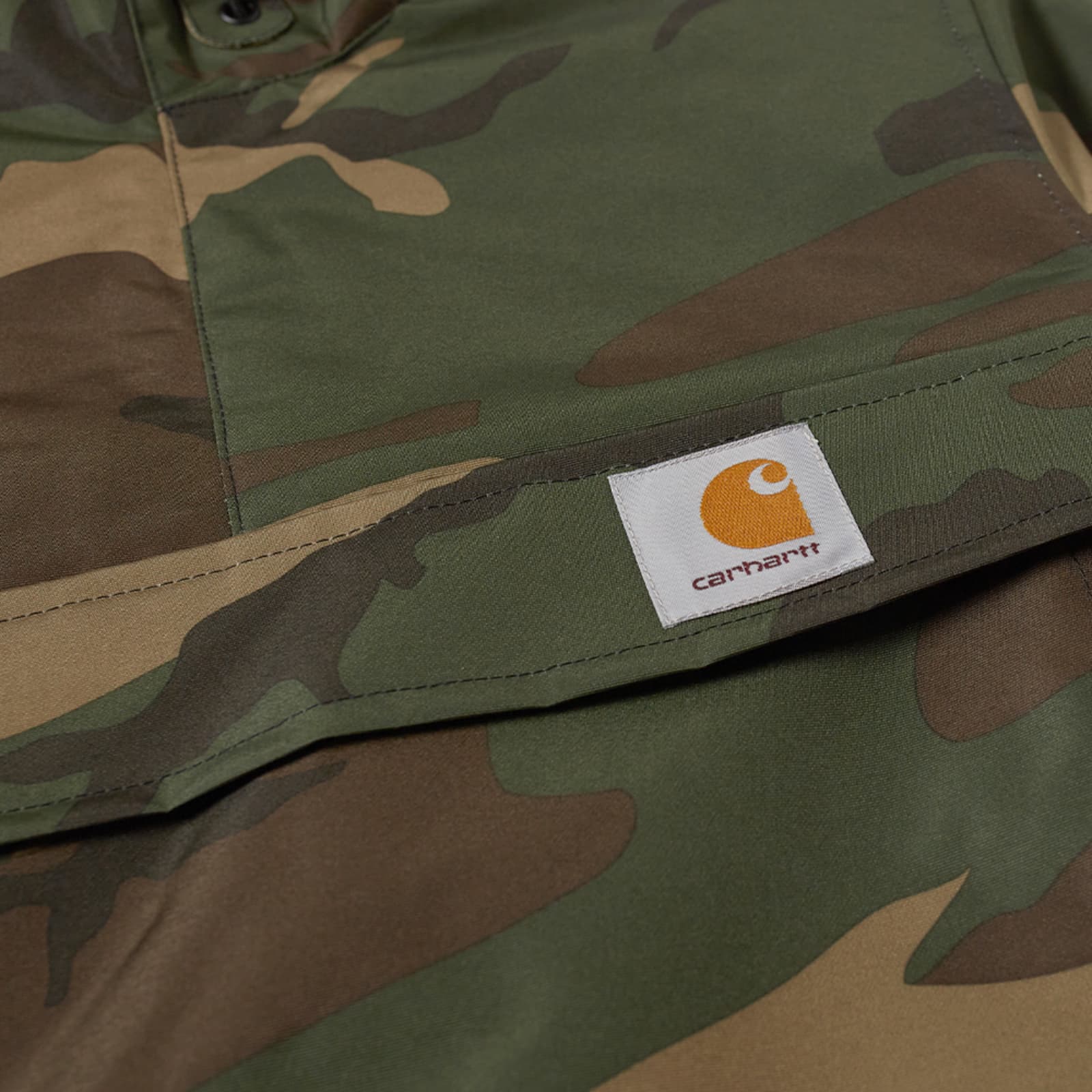 Carhartt WIP Fleece Lined Nimbus Pullover Jacket - Camo Laurel