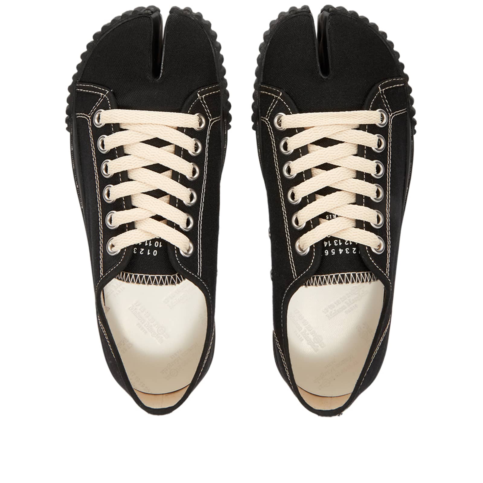Maison Margiela Low Top Tabi Sneakers Black END. (NZ)