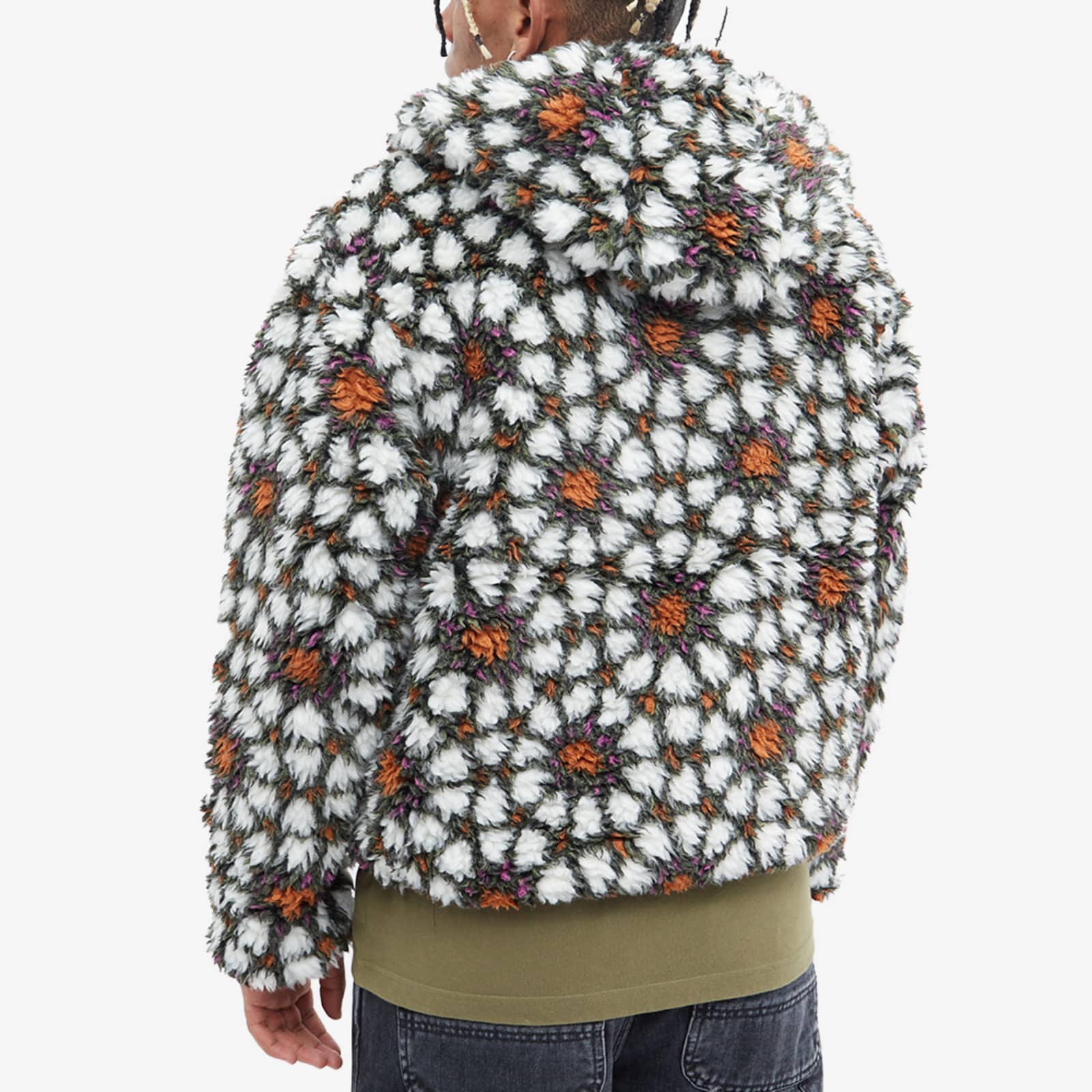 Stussy Pattern Sherpa Jacket Natural END.