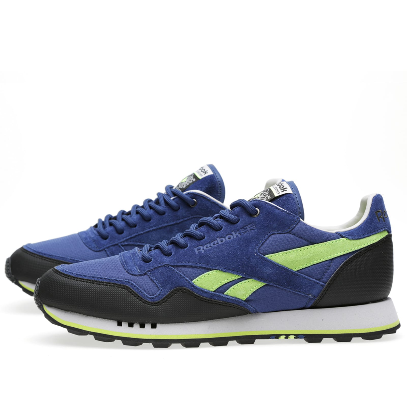 reebok classic blue red yellow