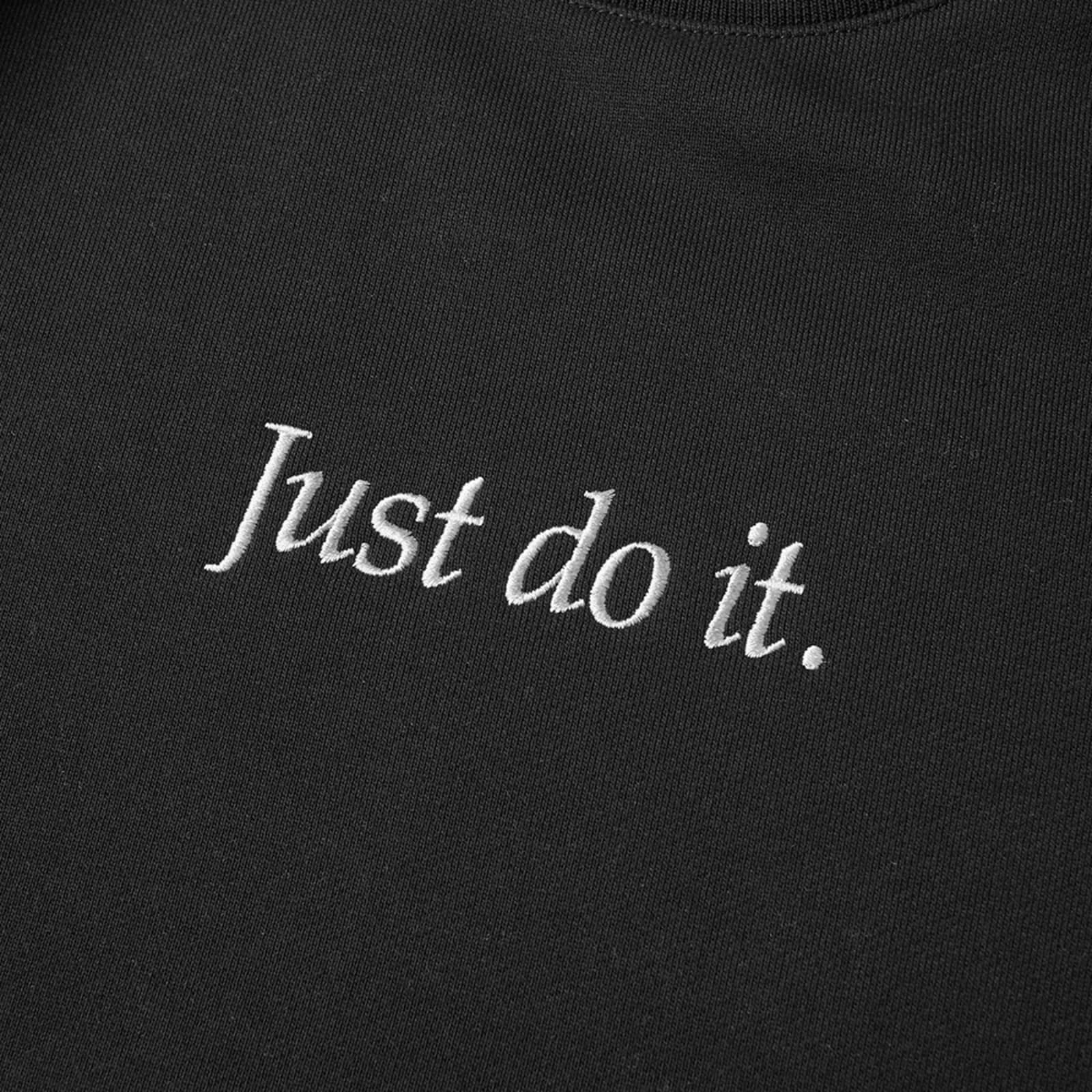 Nike Just Do It Heavyweight Crew Sweat - Black & White