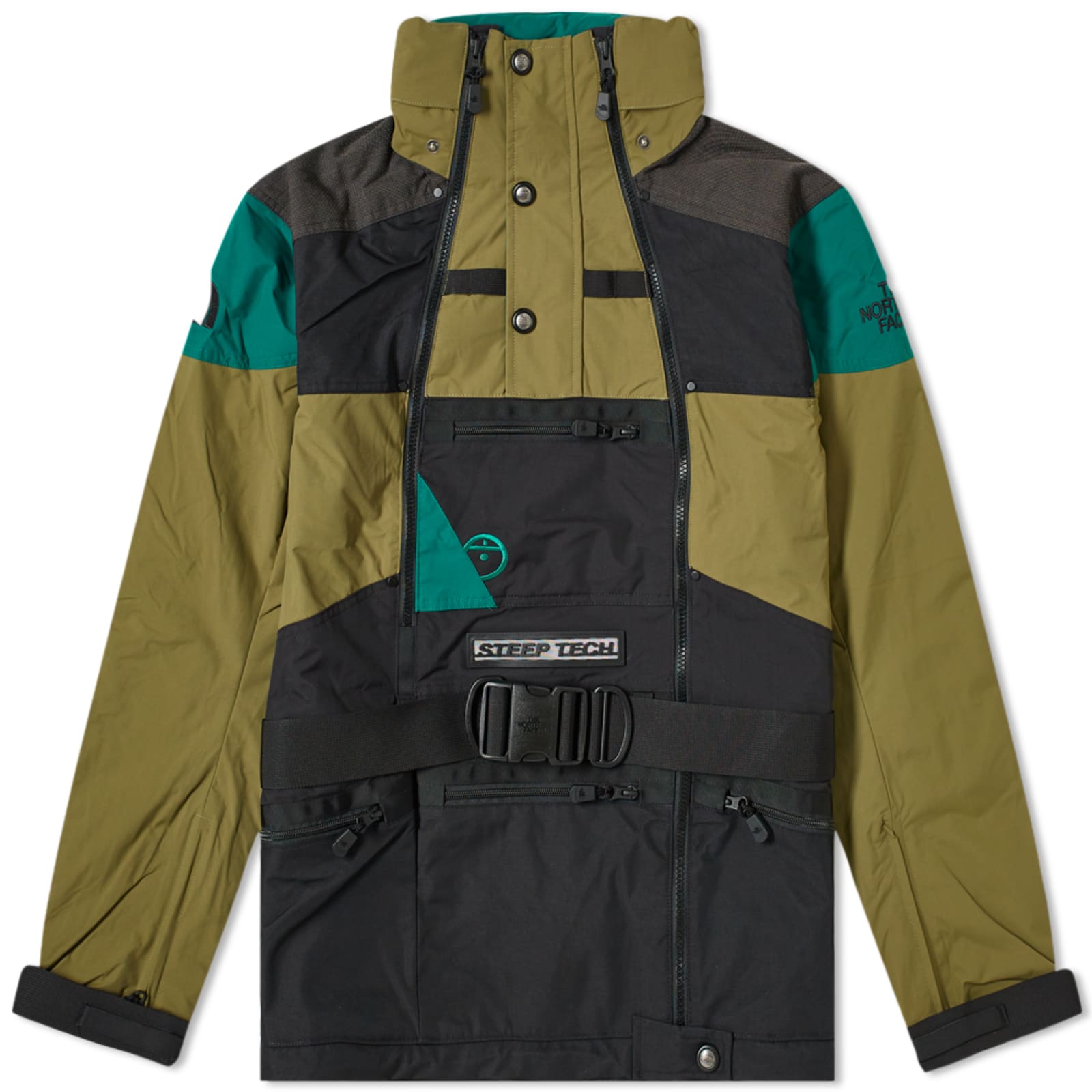The North Face Steep Tech Apogee Jacket Olive, Evergreen & TNF Black END.