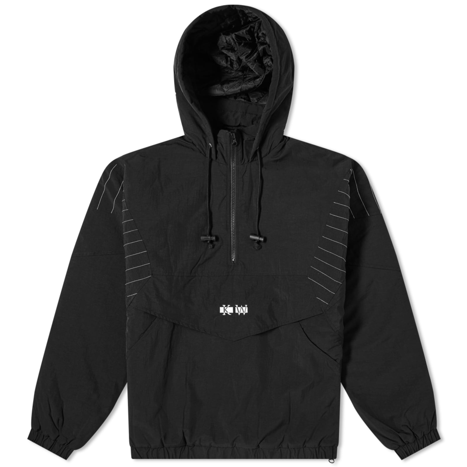 Know Wave Initial Puff Pullover Jacket Black END.
