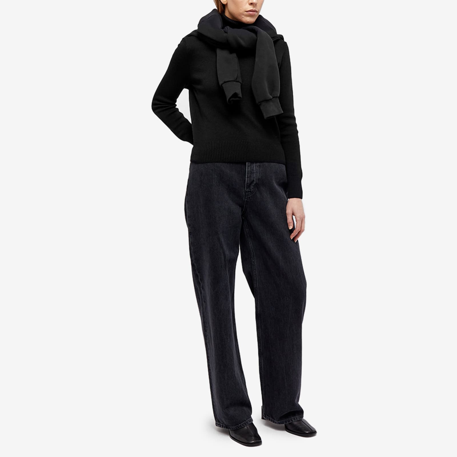 AMI ADC Turtleneck Knit Sweater - Black