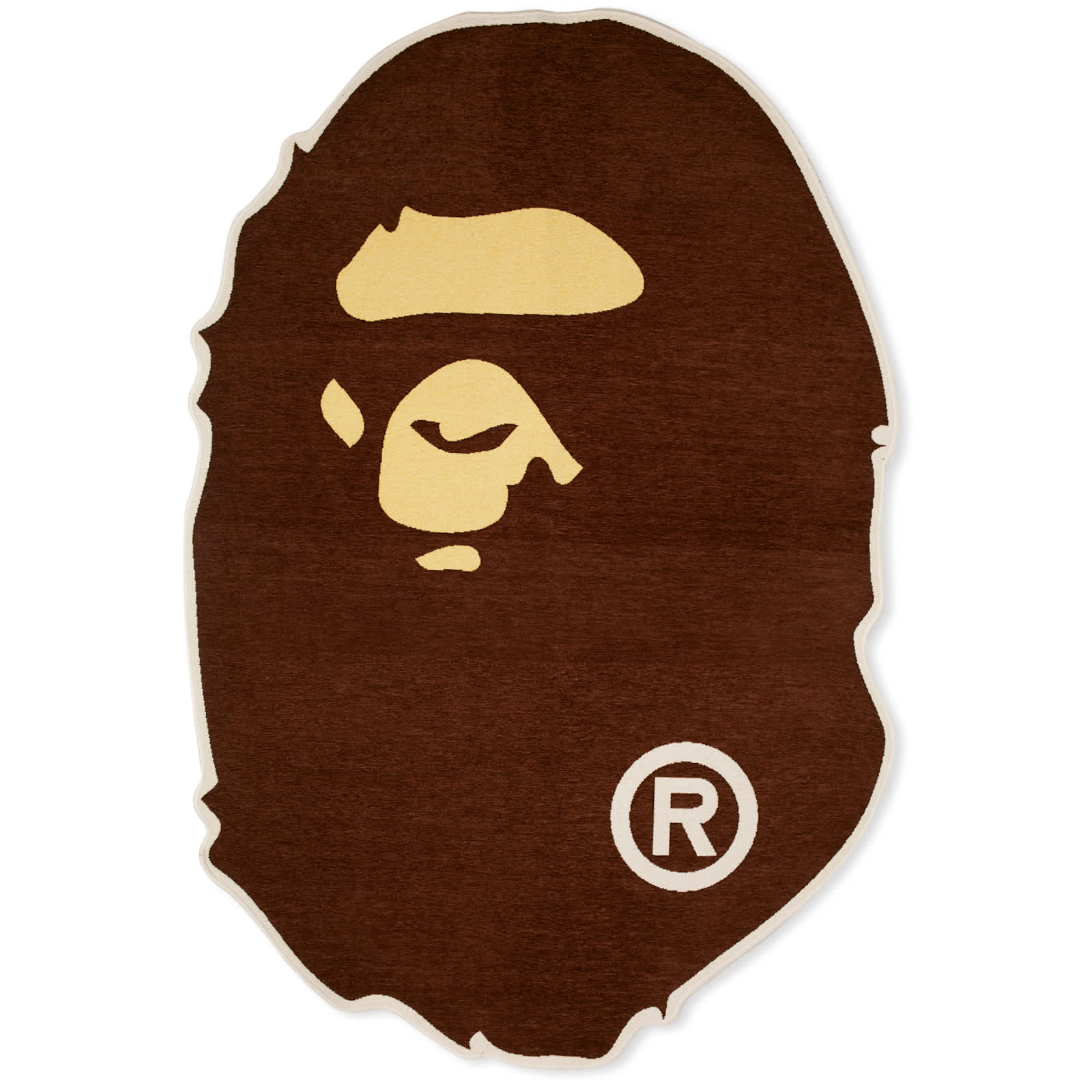 A Bathing Ape Ape Head Rug Brown | END. (IT)