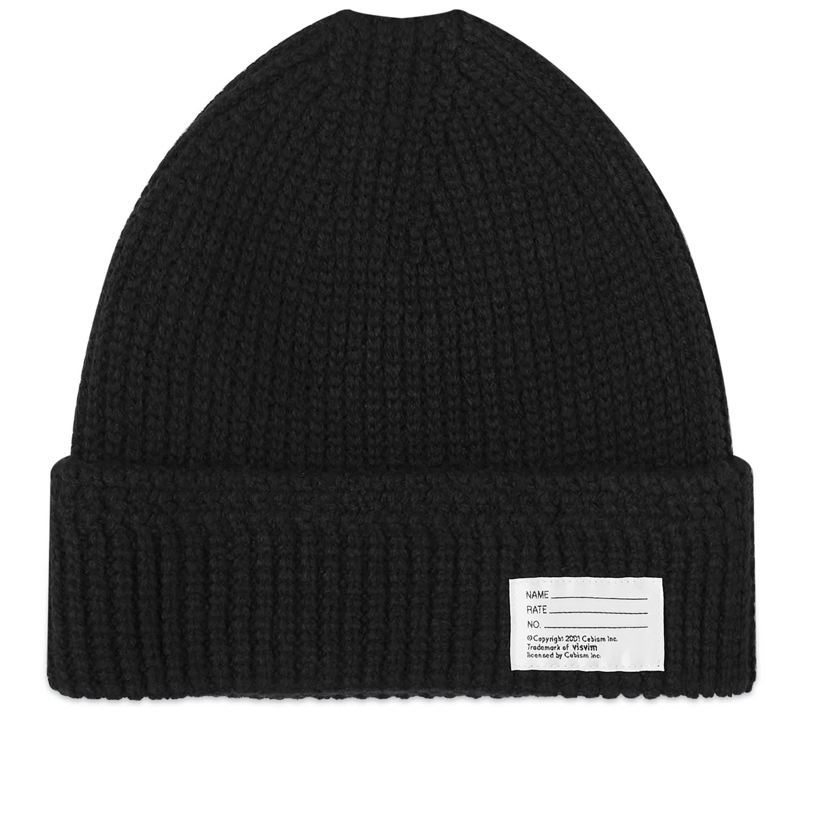 Visvim Knit Beanie - Black