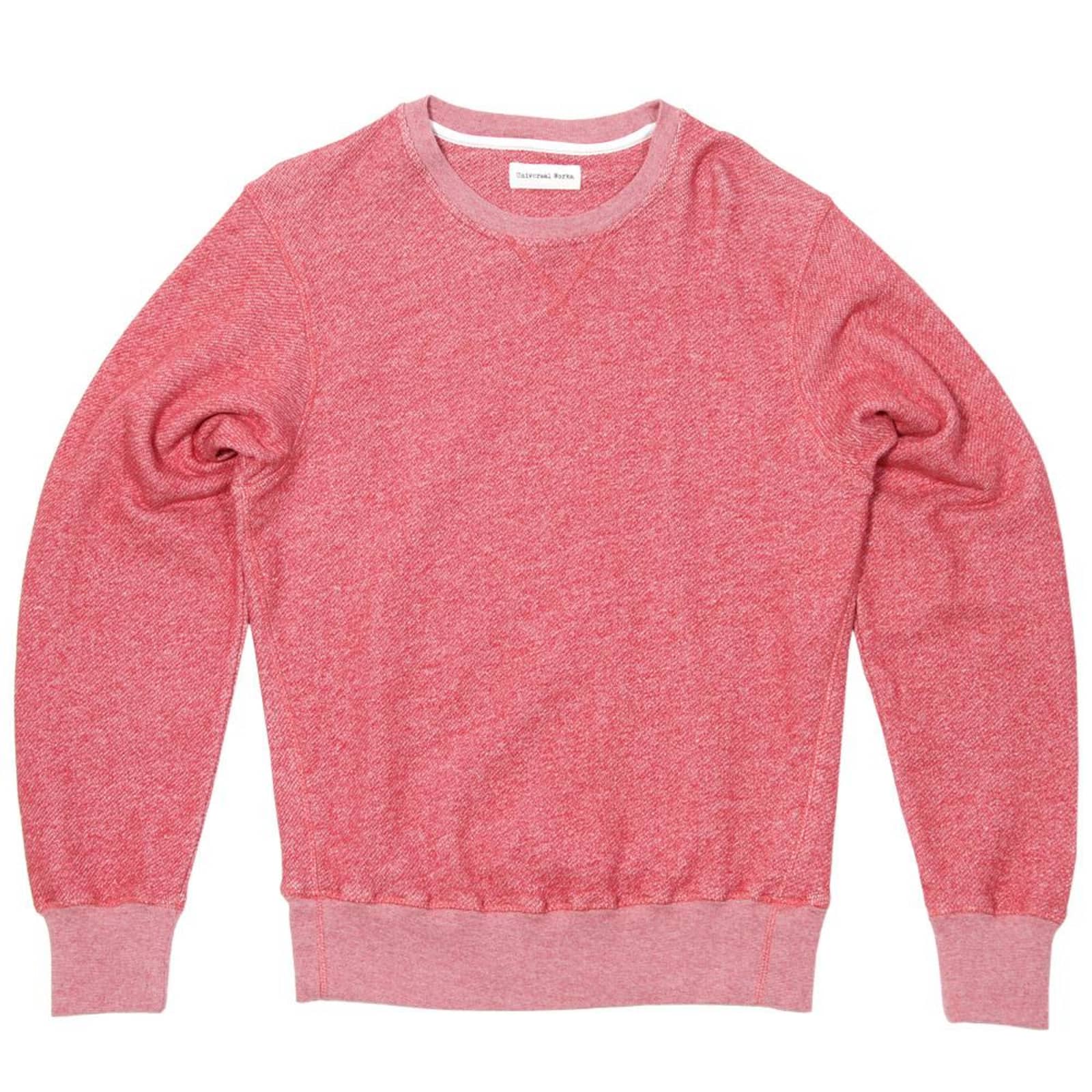 Universal Works Heskin Sweat - Red Marl